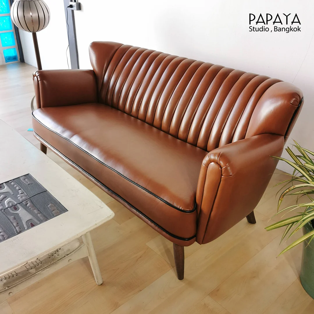 Vintage Leather Sofa - Image 3