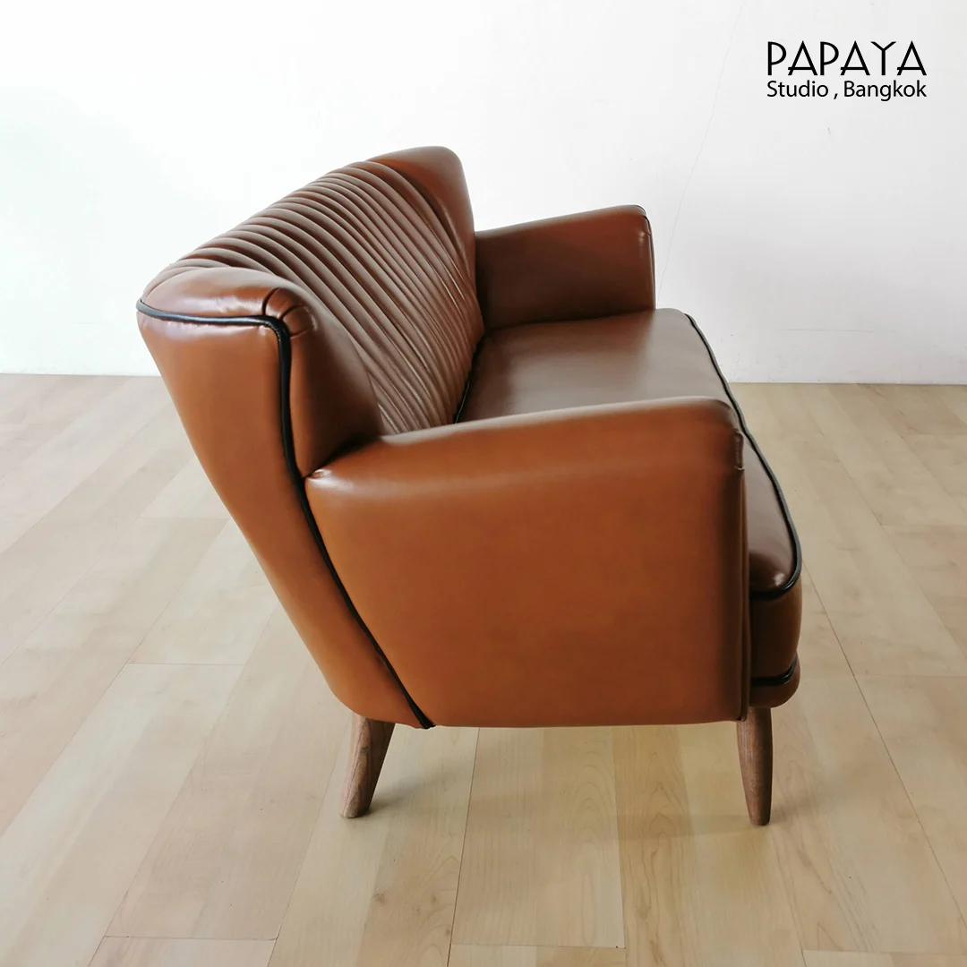 Vintage Leather Sofa - Image 5