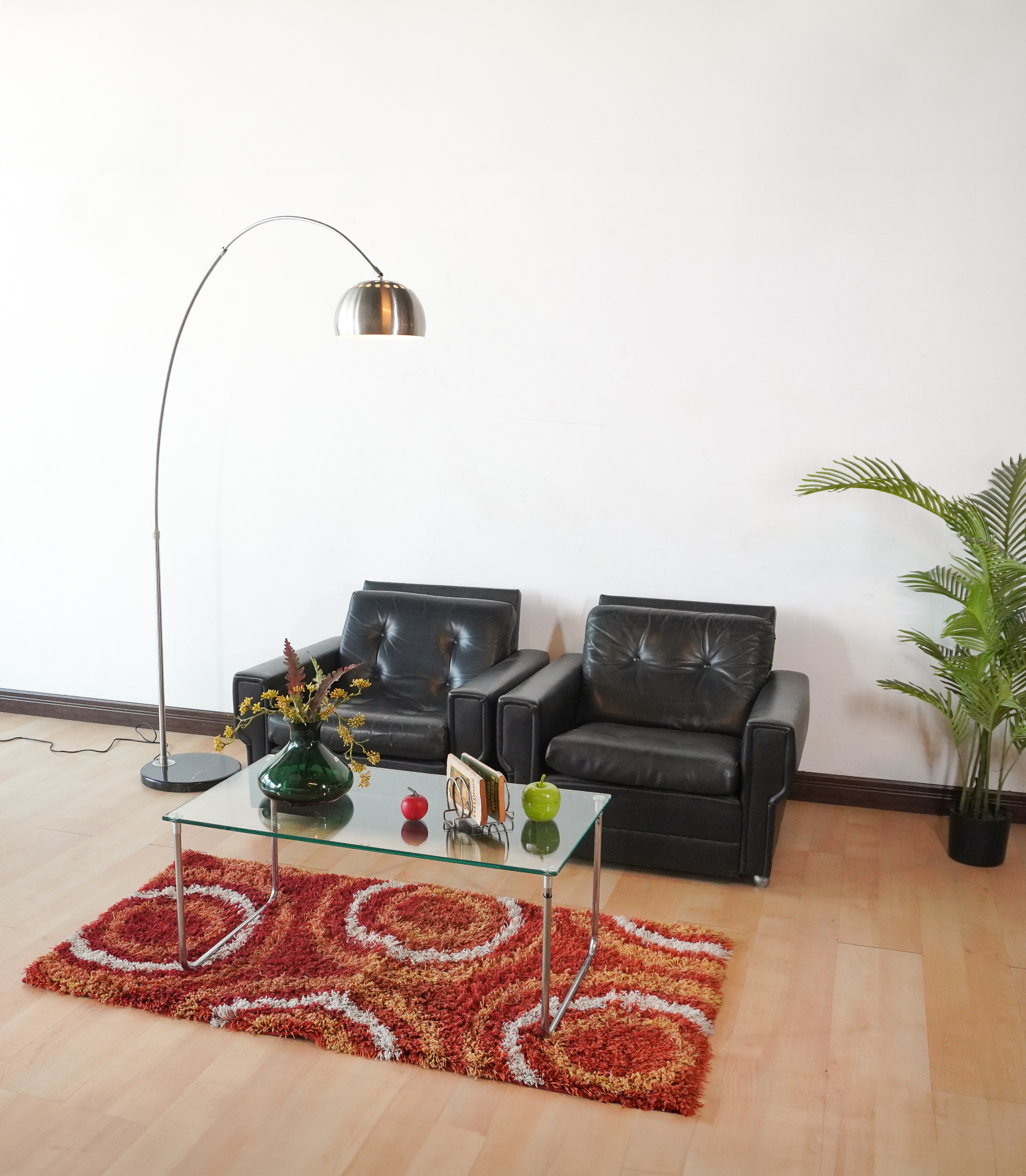 Sleek chrome arch modern lamp warm lighting - Image 12
