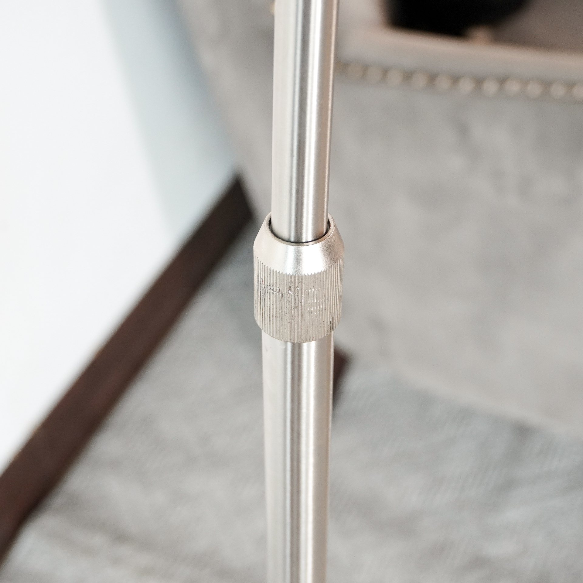 Sleek chrome arch modern lamp warm lighting - Image 7