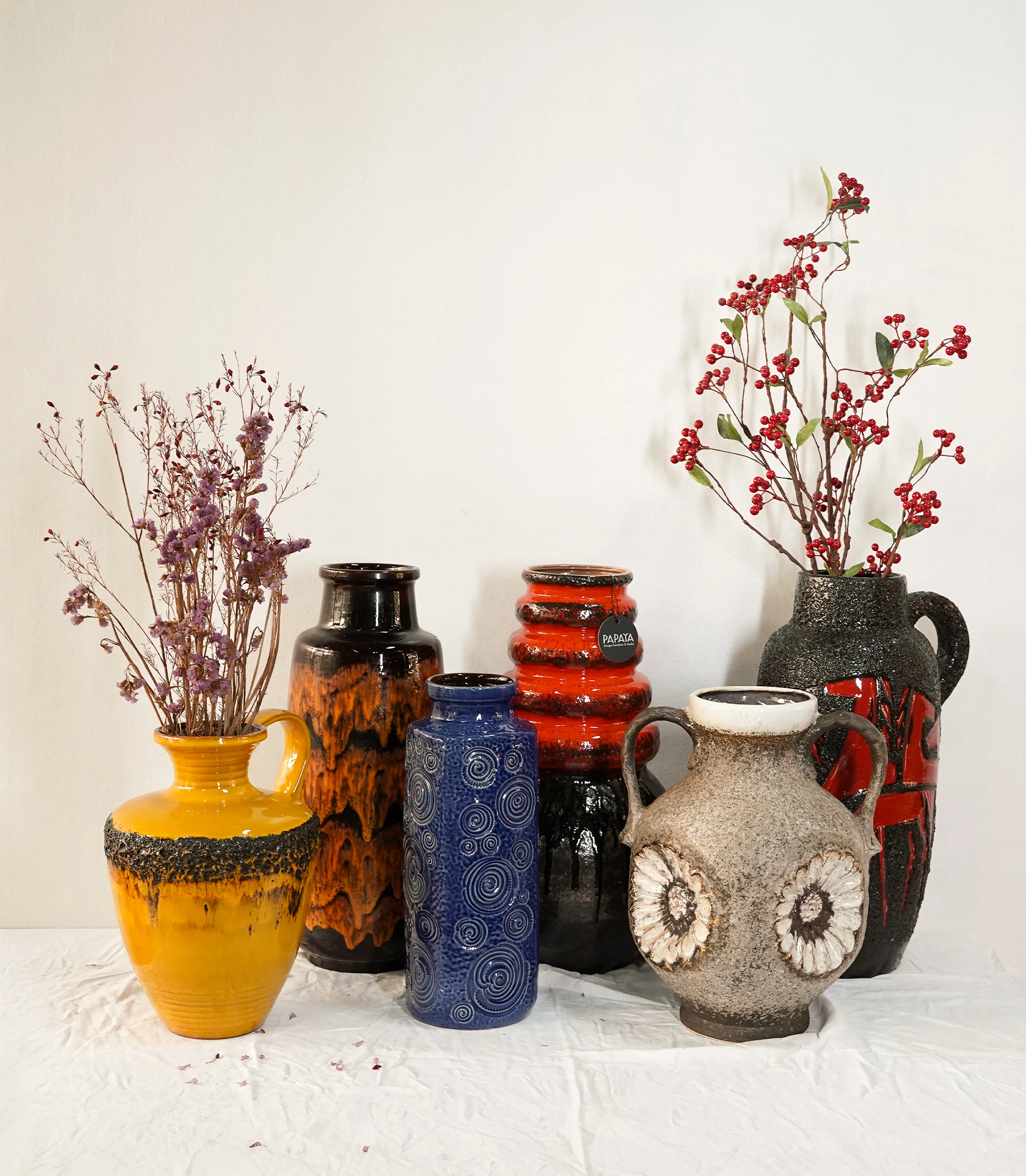Scheurich Spiral Pattern Fat Lava Vase Model 282-40, West Germany, c.1970s - Image 6