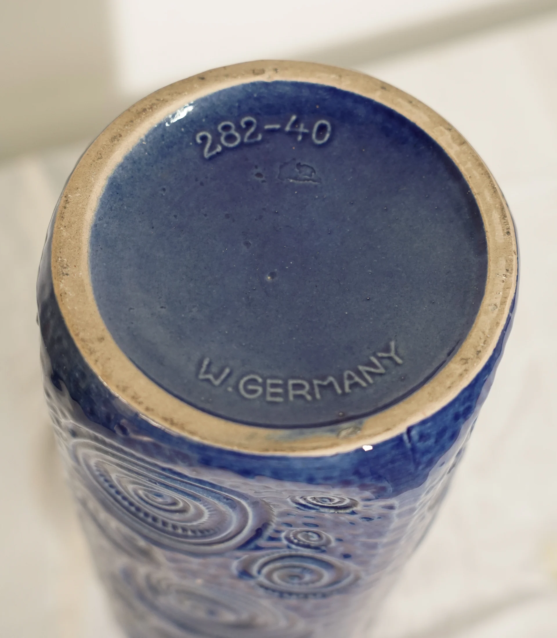Scheurich Spiral Pattern Fat Lava Vase Model 282-40, West Germany, c.1970s - Image 5