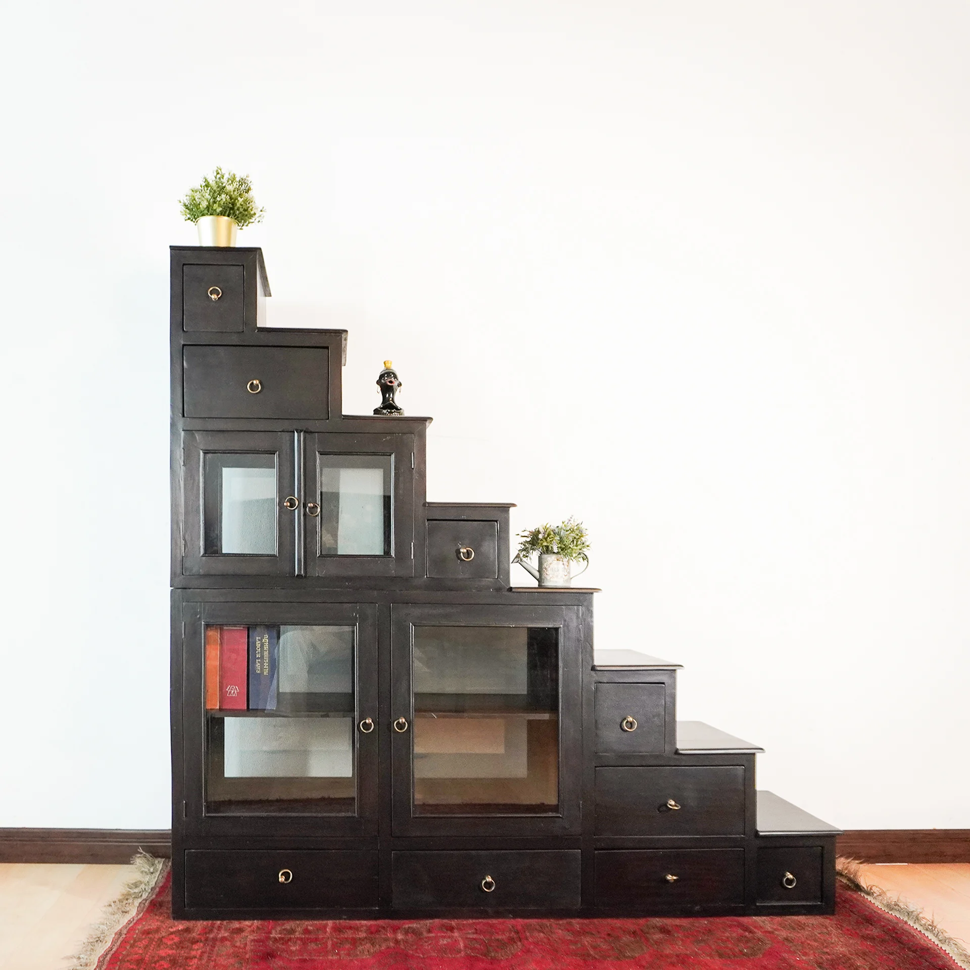 Japanese Fine Antique Cabinet Step Tansu