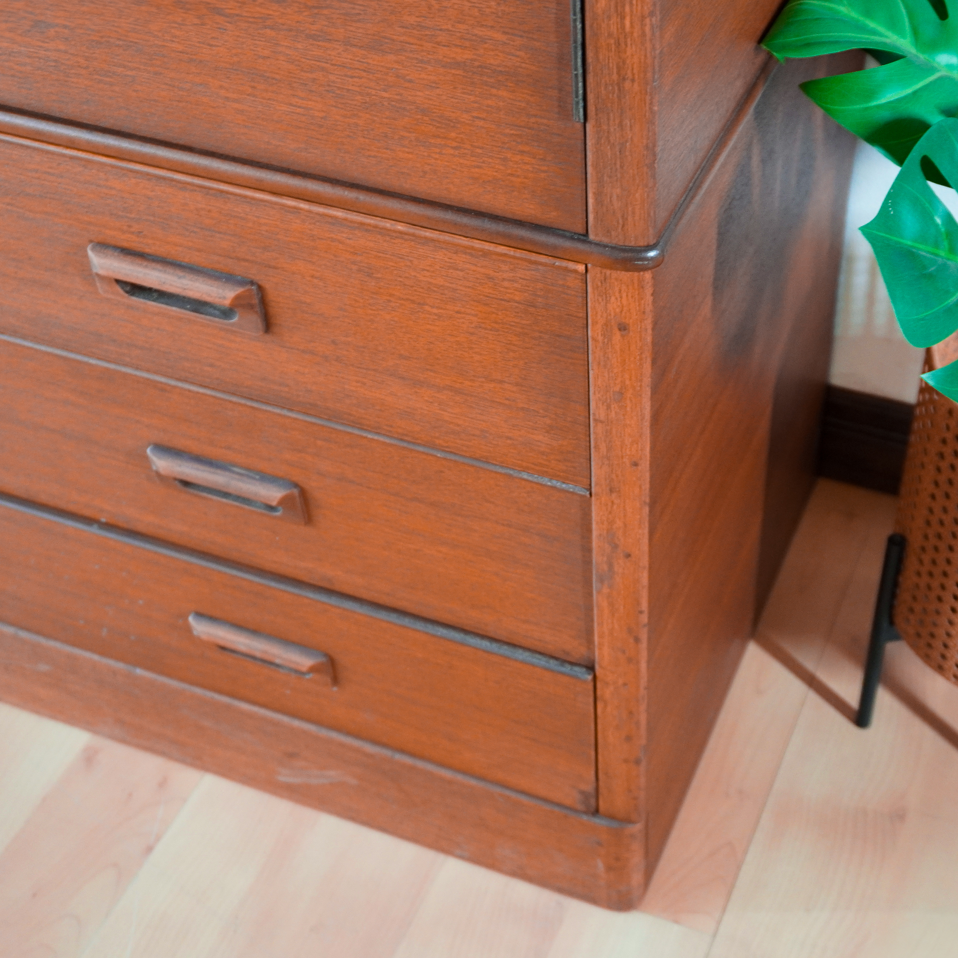 Rare high chest of drawer teak wood Vinde Møbelfabrik, Denmark, 1960s - Image 5