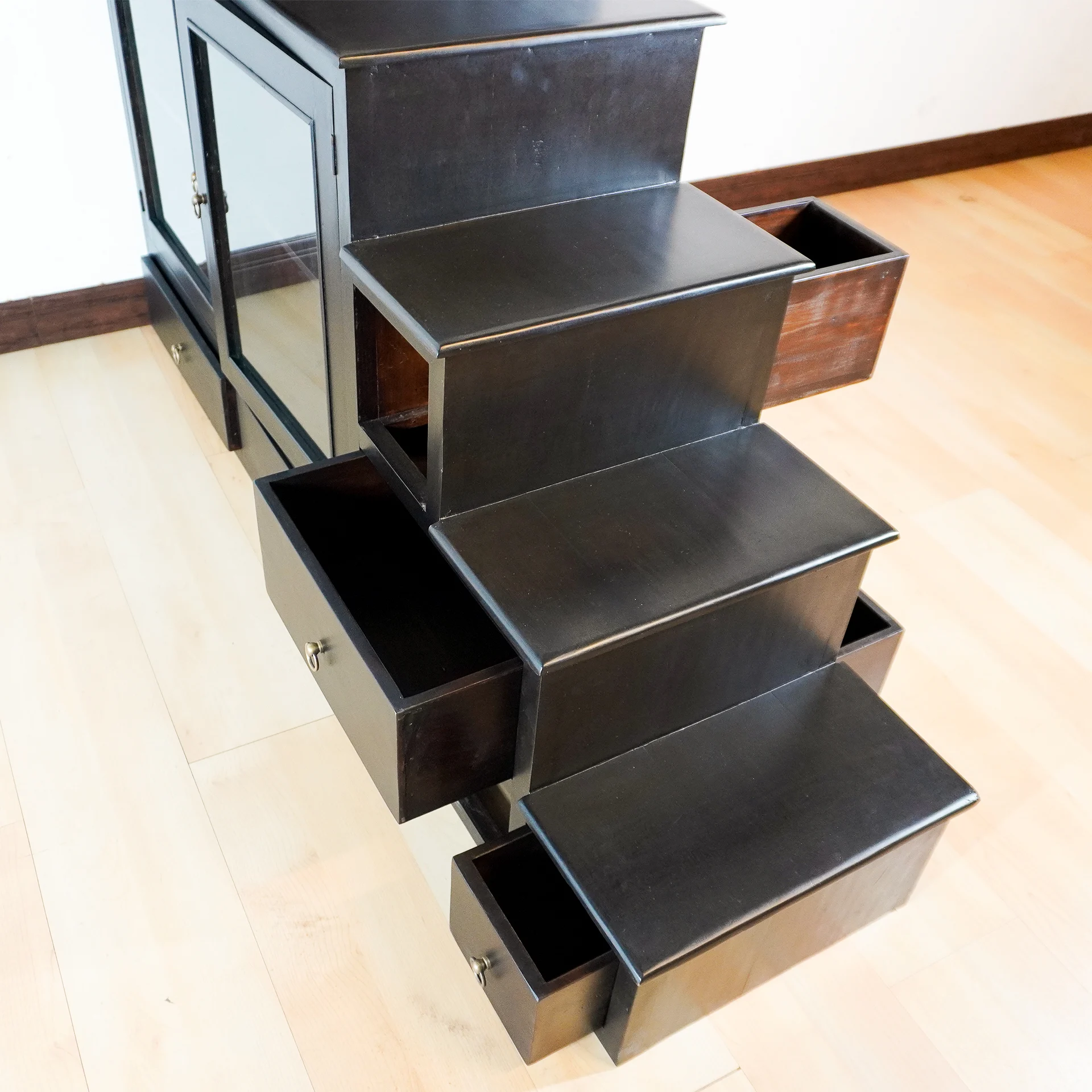 Japanese Fine Antique Cabinet Step Tansu - Image 6