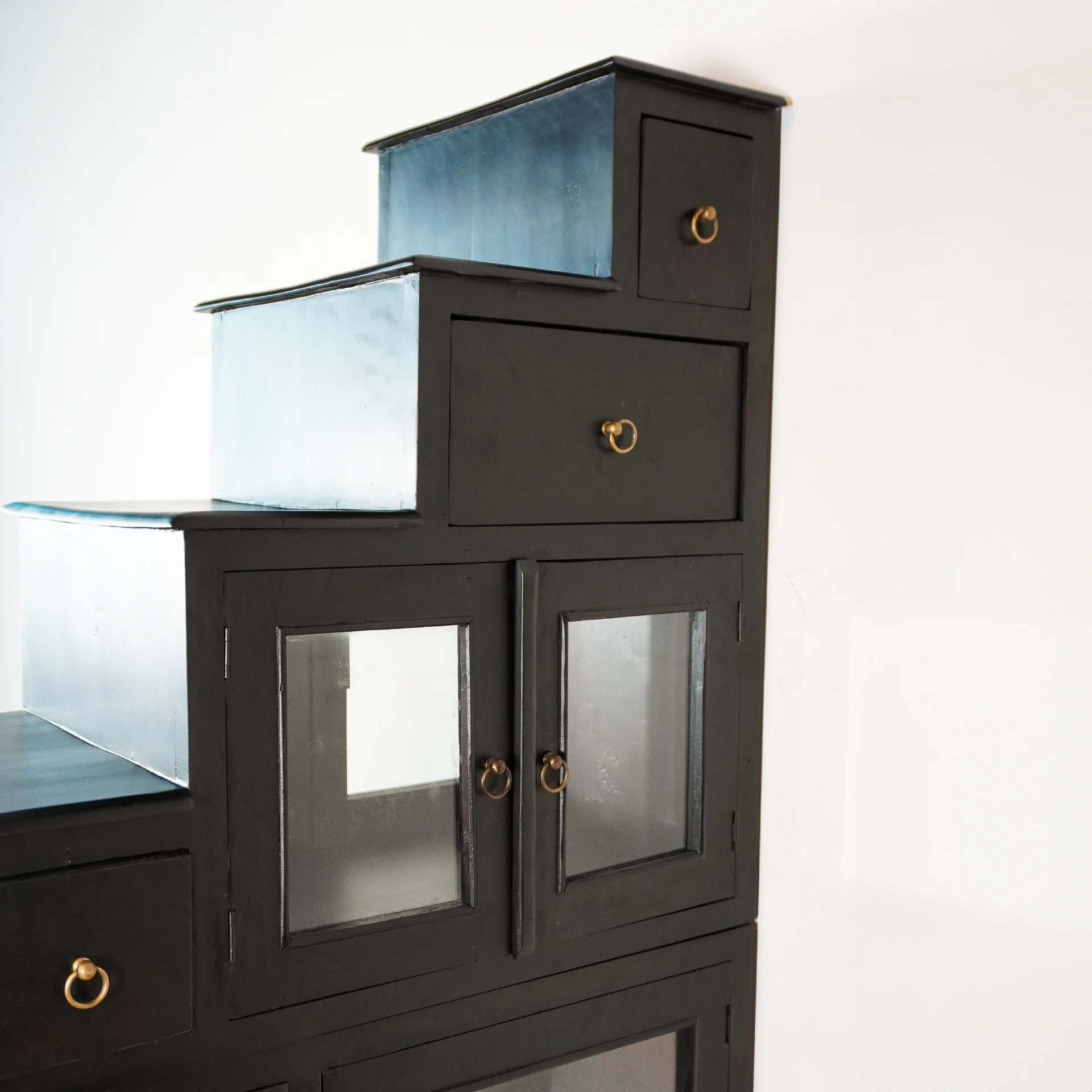 Japanese Fine Antique Cabinet Step Tansu - Image 8