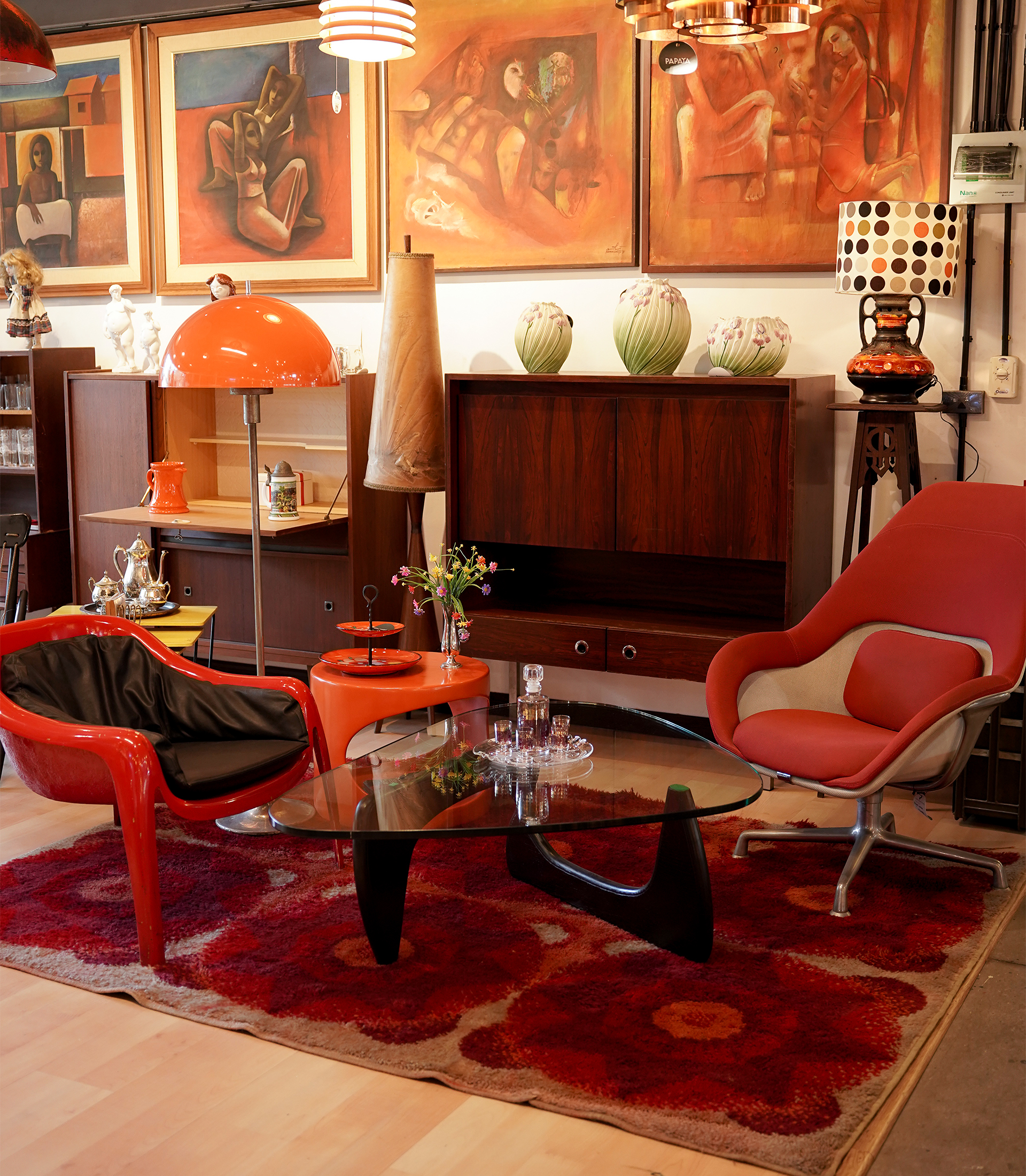 Floor Lamp Space Age (Mushroom Dome Floor Lamp) - Image 3