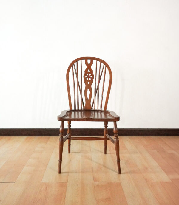 Antique Victorian Ash & Elm Kitchen Dining Chairs 50s