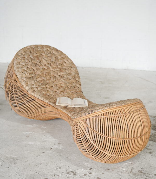 Rattan Wave Lounge Chair✨