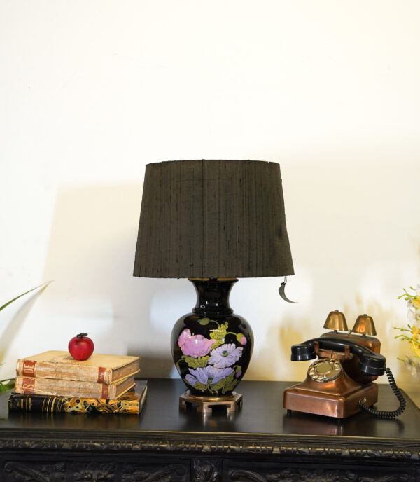 Table lamp porcelain and metal, France.