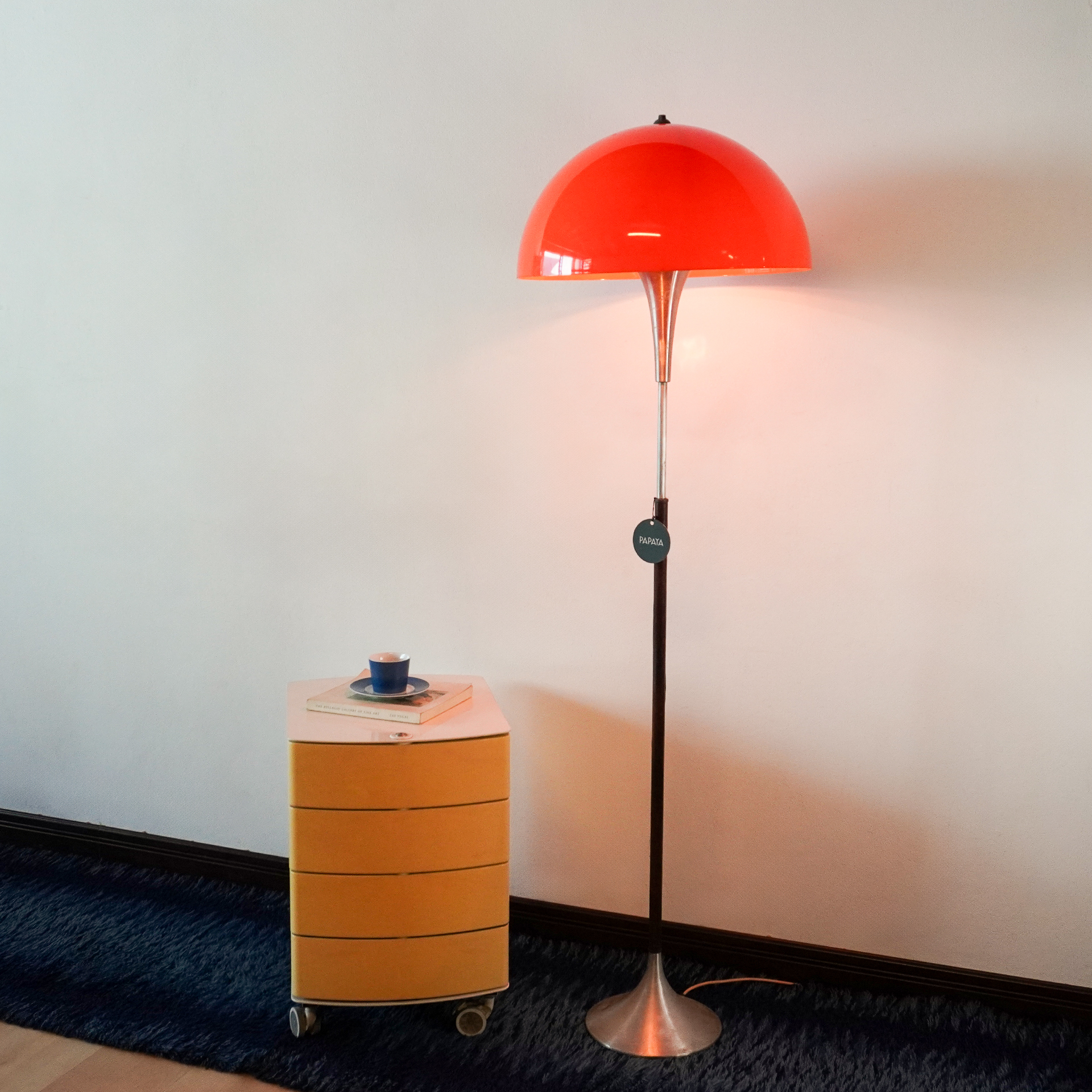 Floor lamp orange nordic style.