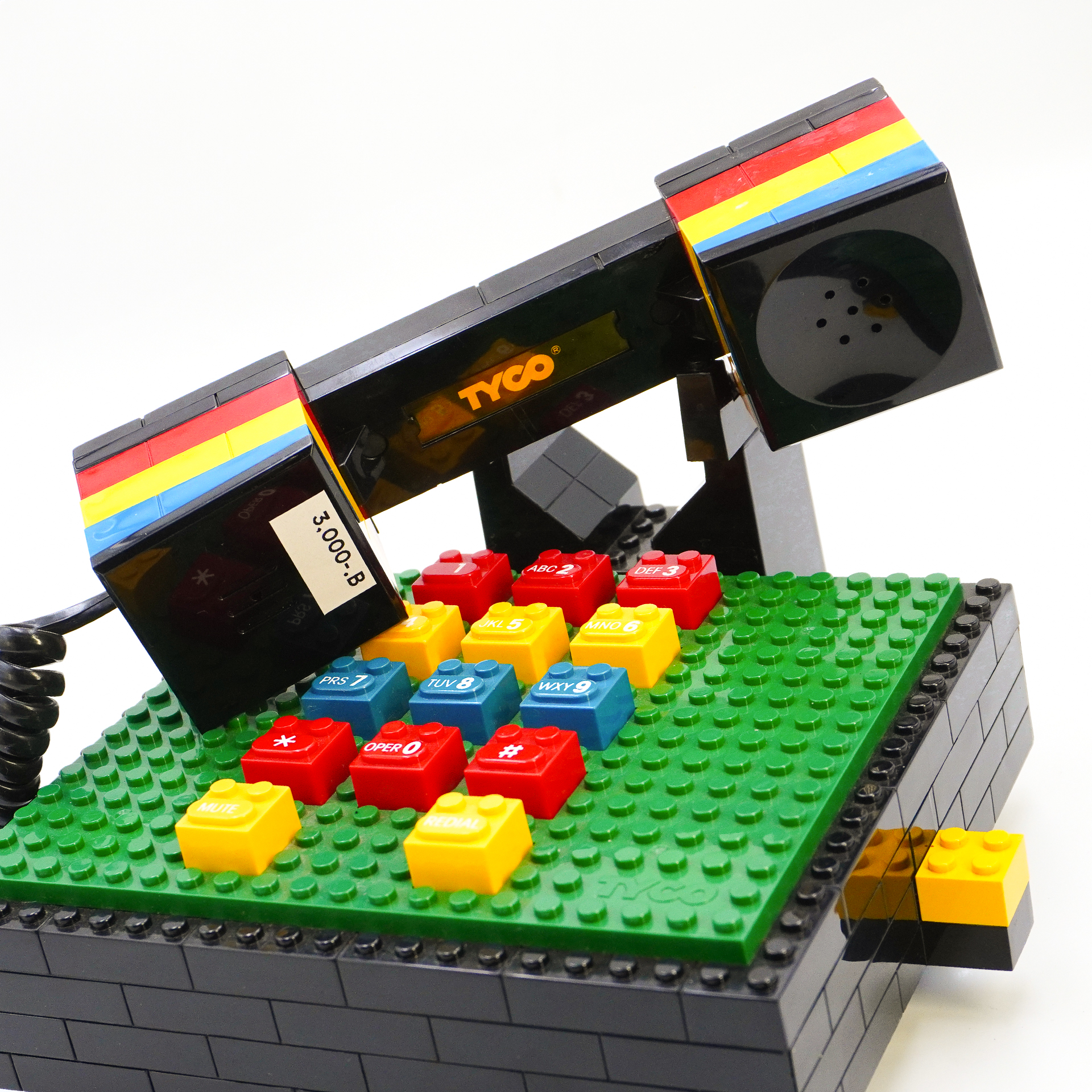 Vintage TYCO Colorful Blocks Lego Telephone, Taiwan, 1980's - Image 6