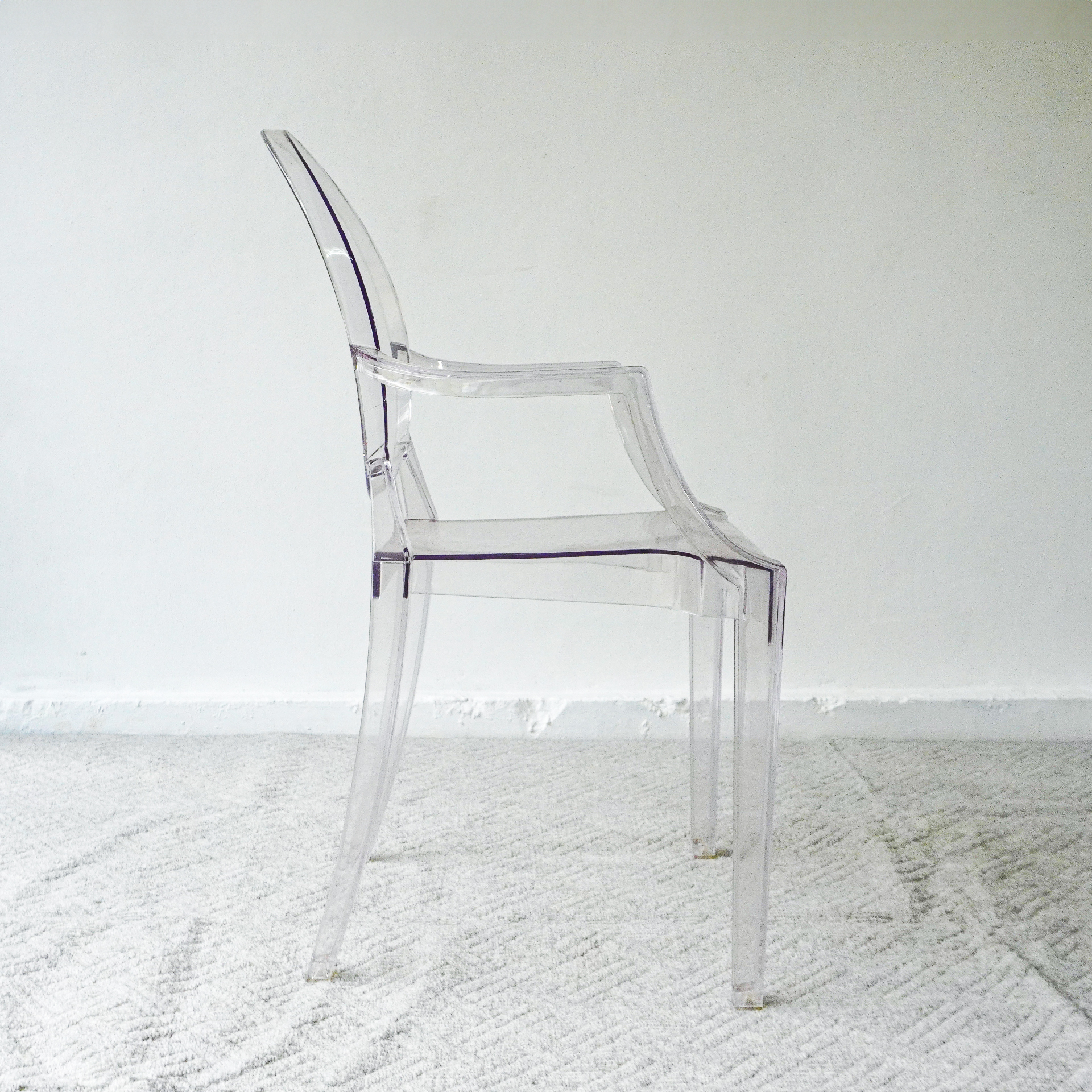 Europe style Transparent Plastic armchair - Image 5