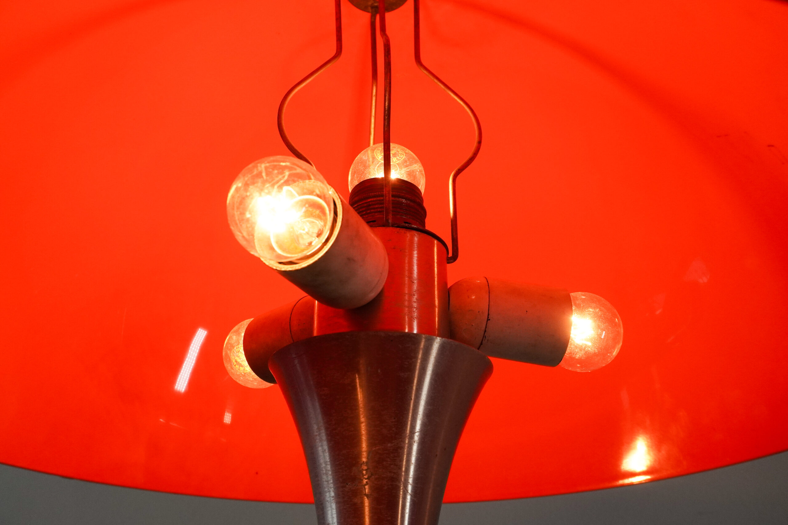 Floor lamp orange nordic style. - Image 4