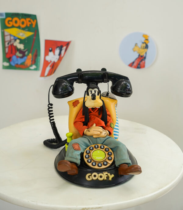 📞Telemania Vintage Walt Disney Goofy Animated Corded Telephone 1980s.