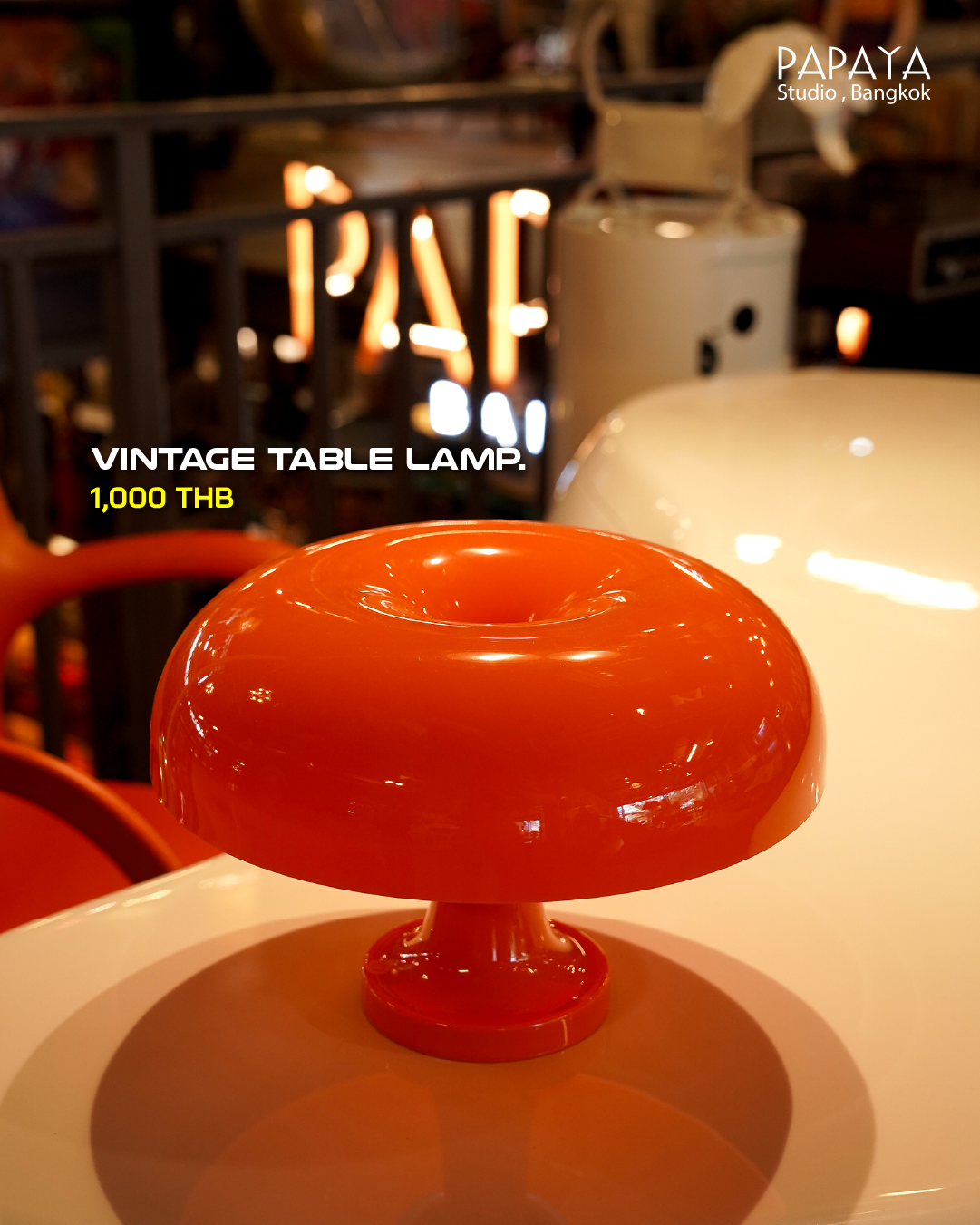 Vintage Table Lamp (Mushroom Desk Lamp)