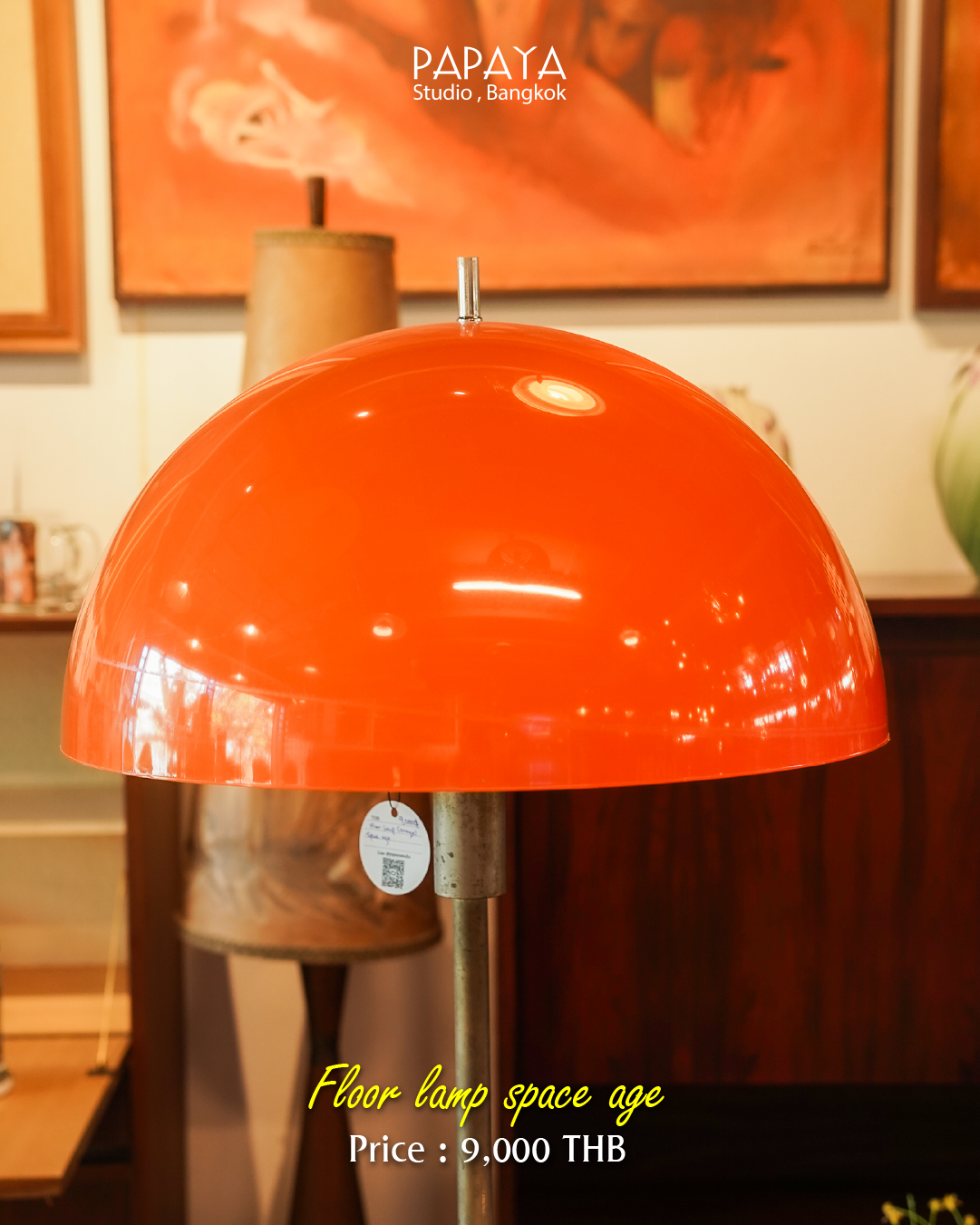 Floor Lamp Space Age (Mushroom Dome Floor Lamp)