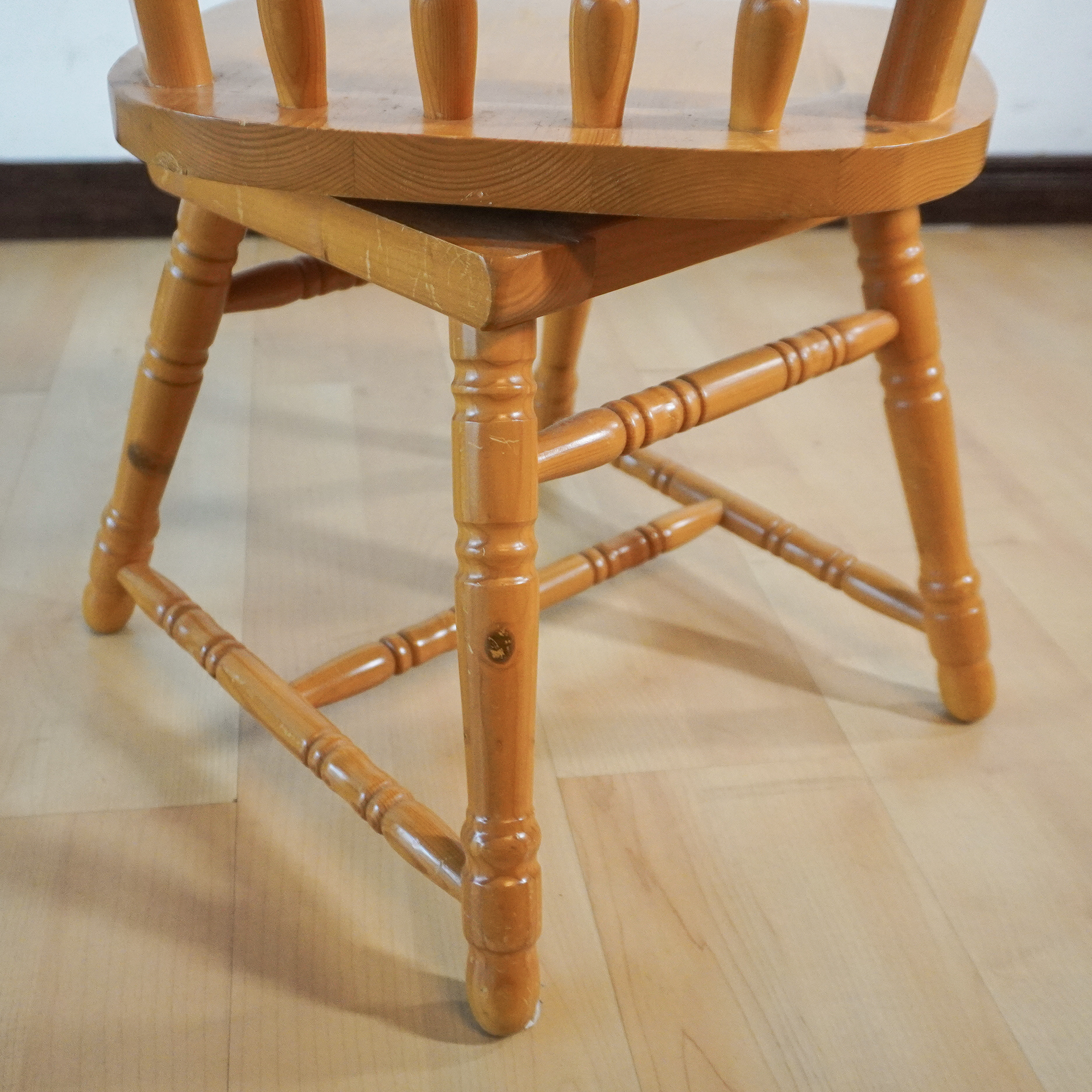 Wooden swivel chair 360-degree Italy - Image 4