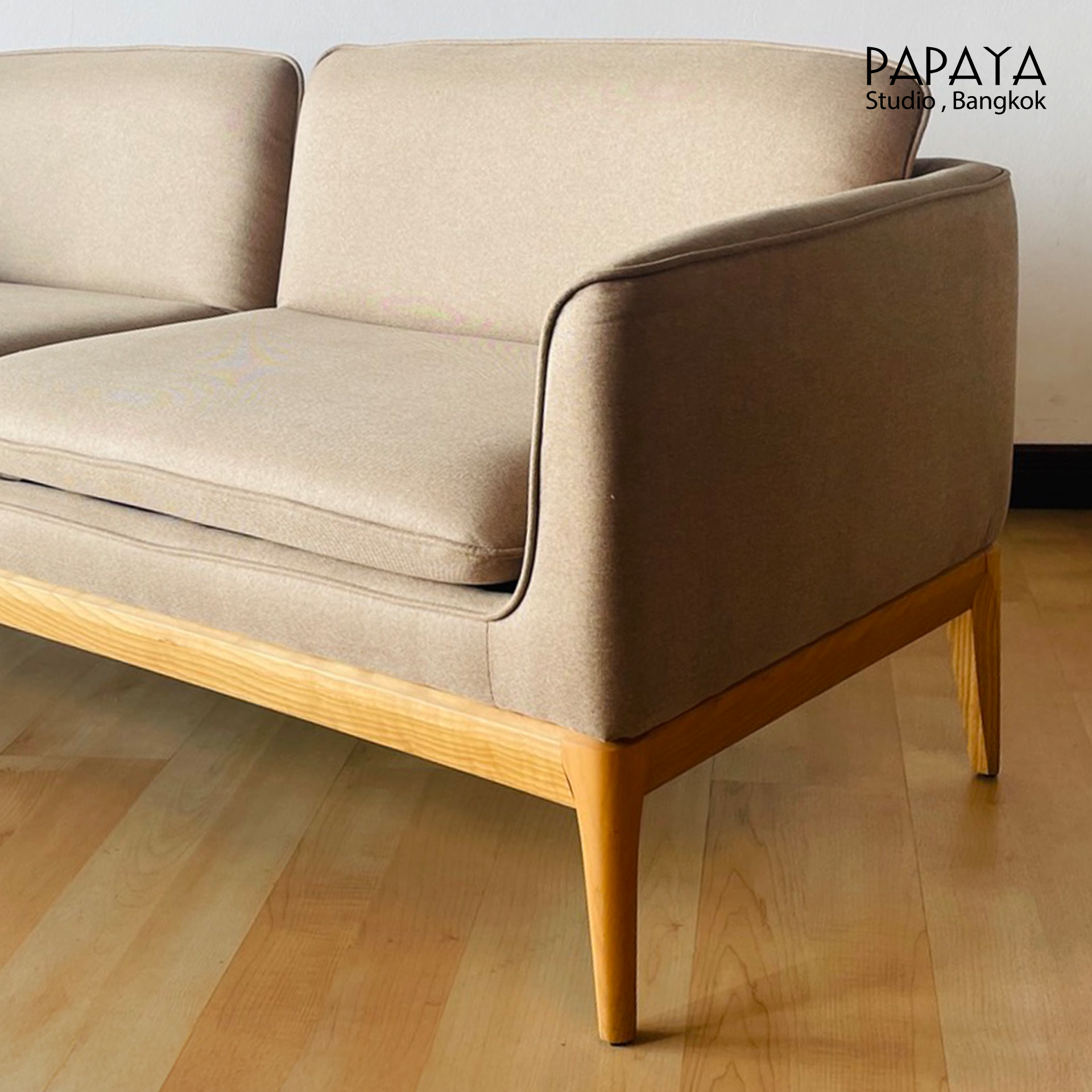 Scandinavian Fabric Sofa - Image 4