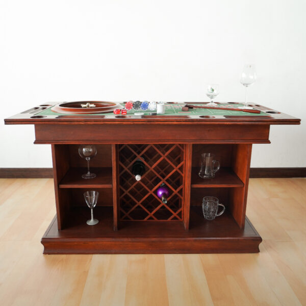 🃏 6 in 1 Casino Bar Mahogany color.✨