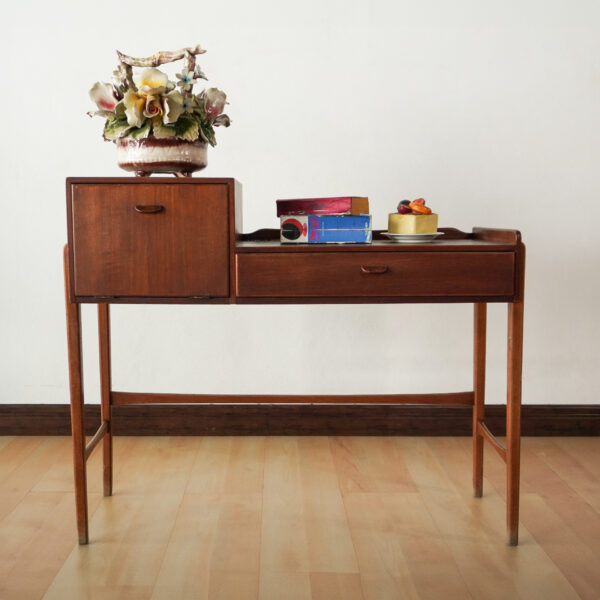 Side table/telephone table with drawer and cook. Denmark 1970s