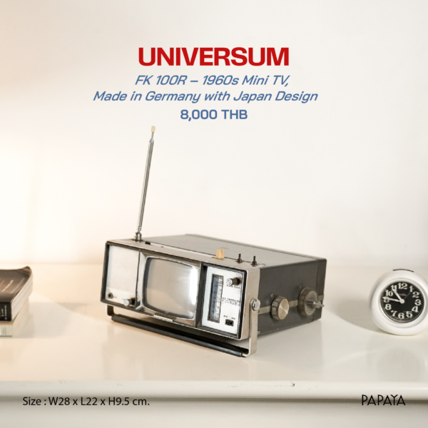 UNIVERSUM (FK 100R – 1960s Mini TV, Made in Germany with Japan Design)