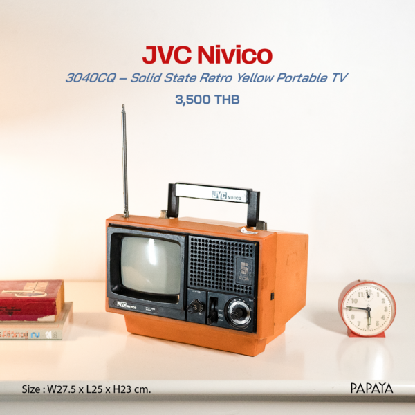 JVC Nivico (3040CQ – Solid State Retro Yellow Portable TV)