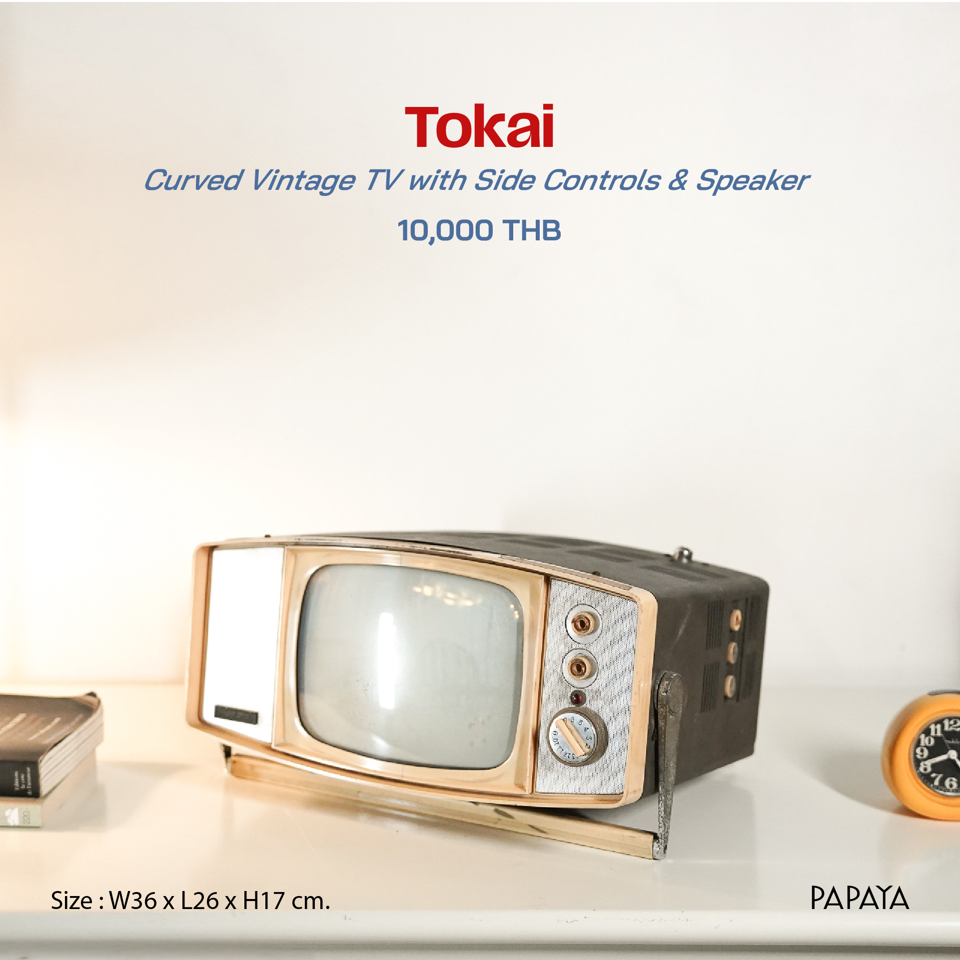 Tokai (Curved Vintage TV with Side Controls & Speaker)