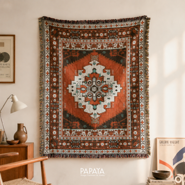 Bohemian Woven Textile Throw