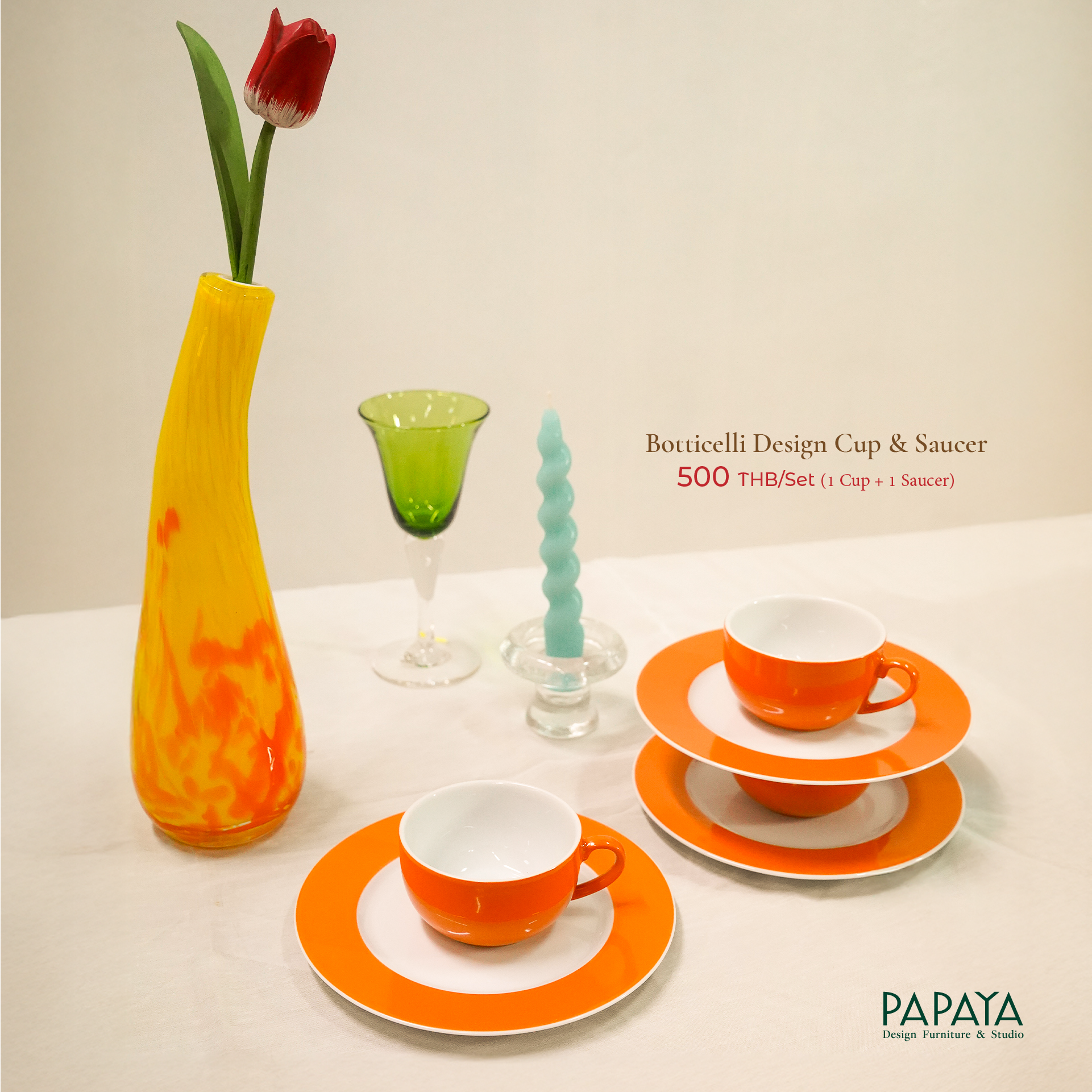 Botticelli Design Cup & Saucer