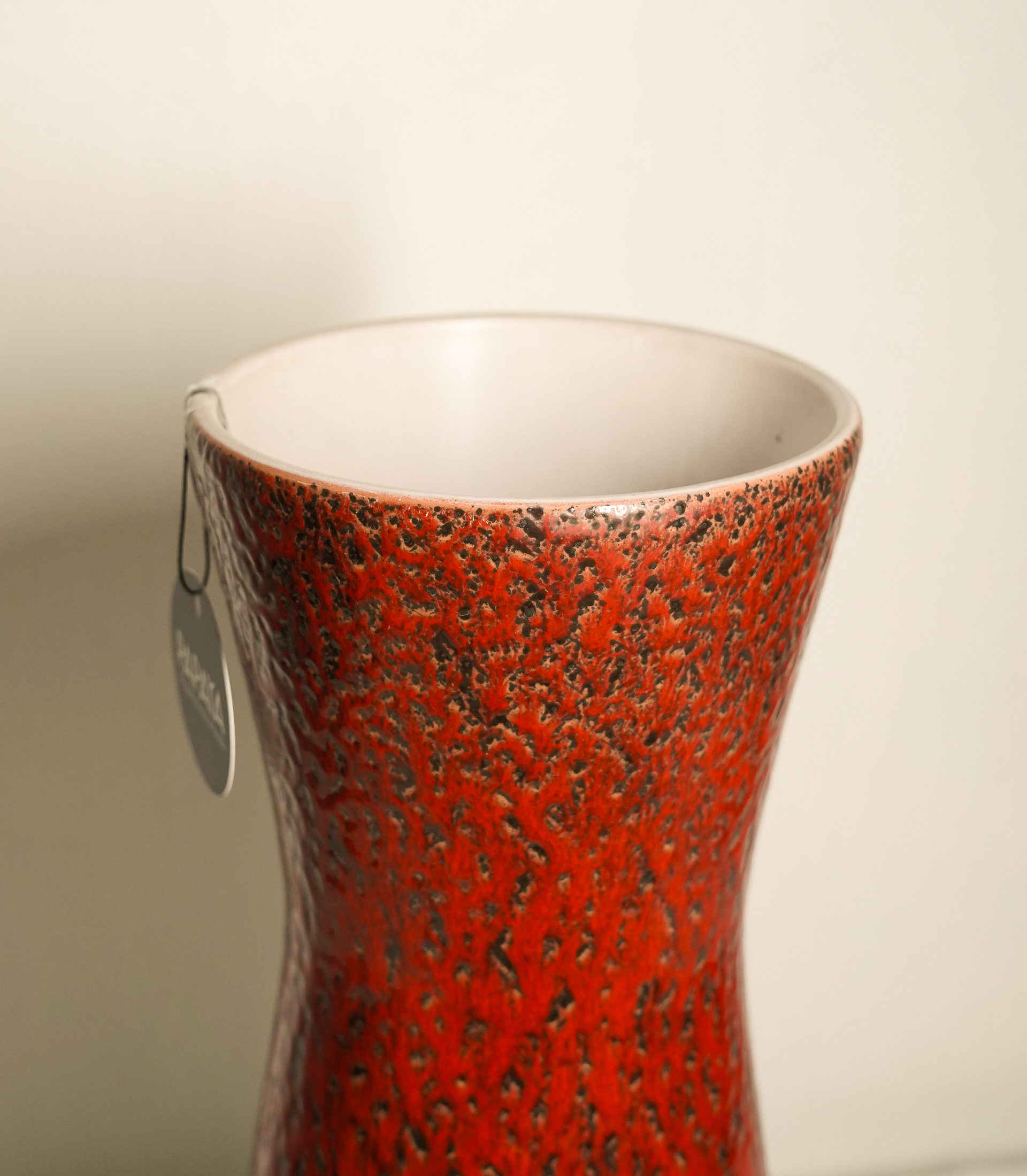 W. Germany - 1960s Mid-Century Modern Ceramic Vase Germany - Image 3