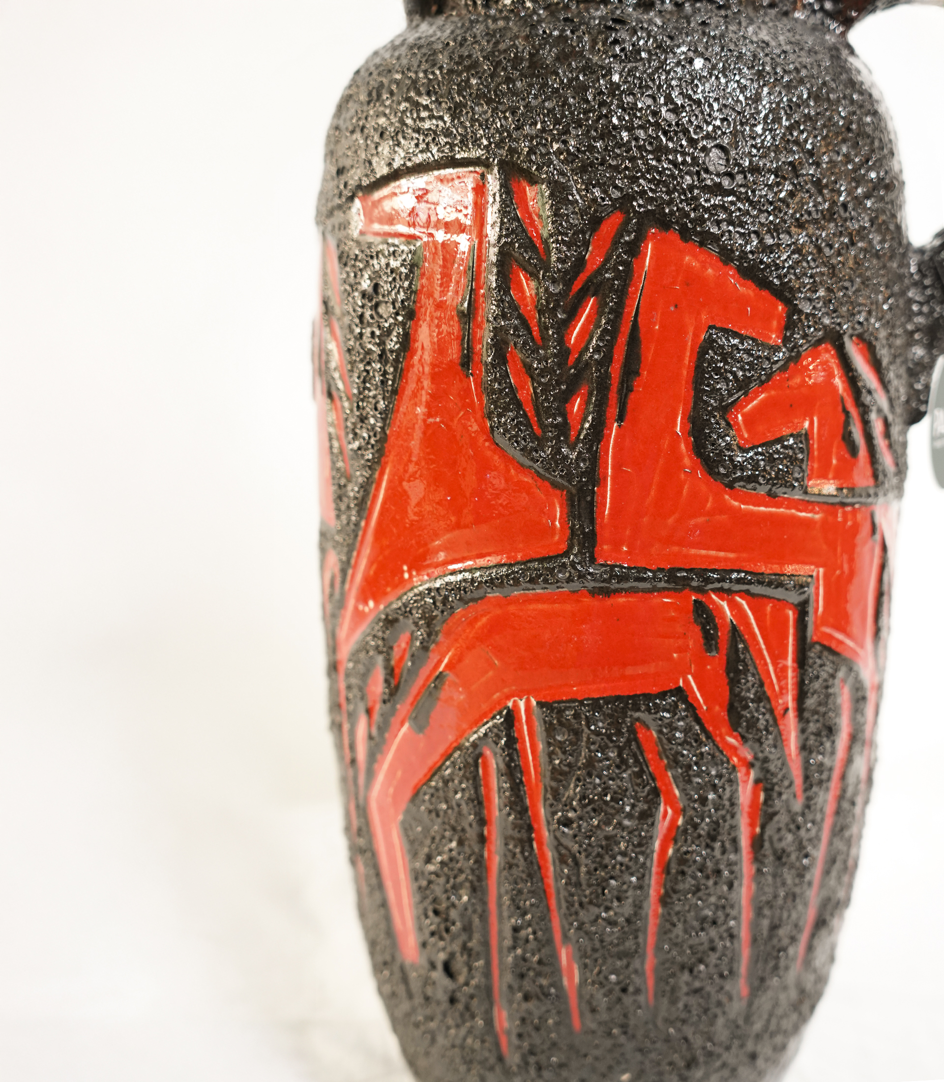 SCHEURICH Fat Lava Vase with Horse Motif – West Germany, 1960s - Image 4