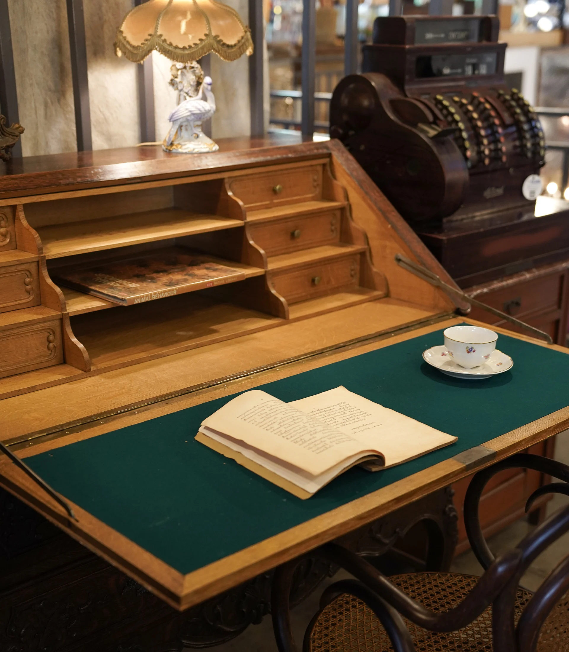Antique Country French Régence Secretary Desk - Image 3