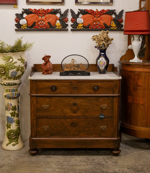 Antique Marble Top Chest of Drawers