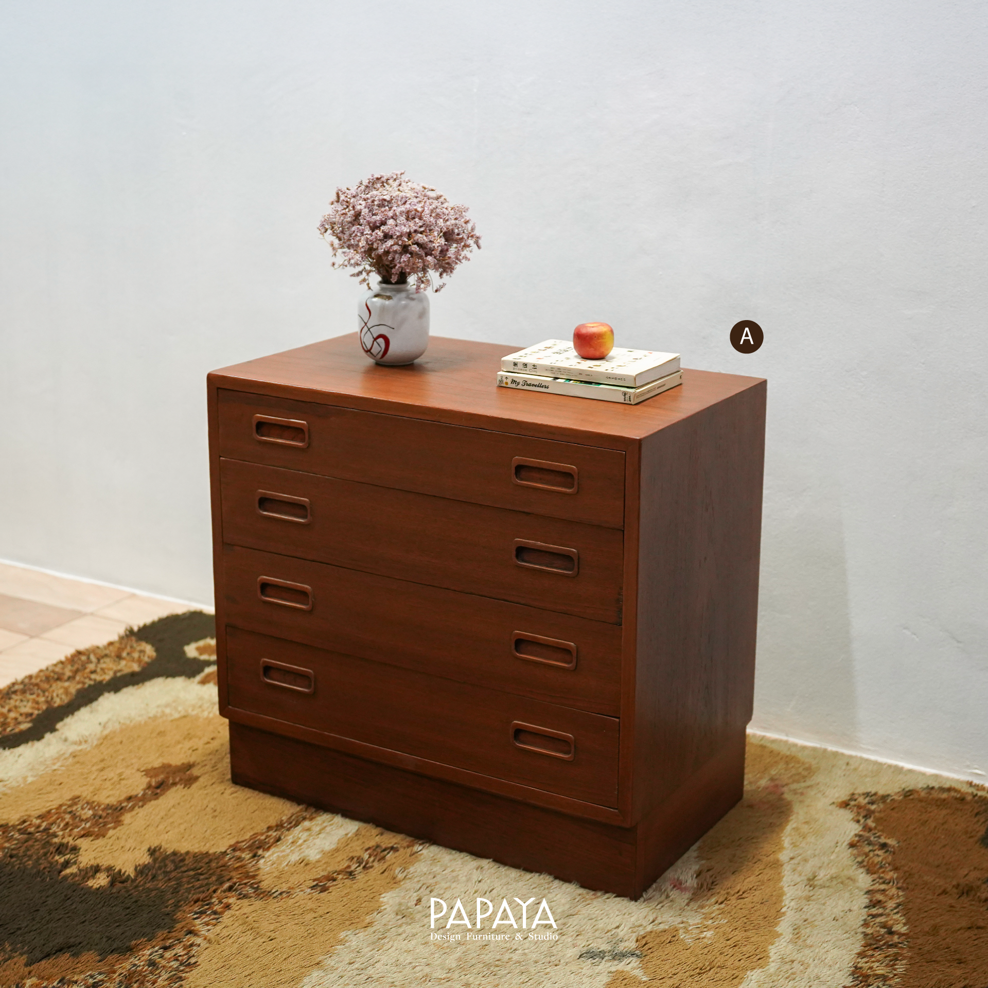 Teak 4 Drawer Chest, Denmark, 1960s - Image 2