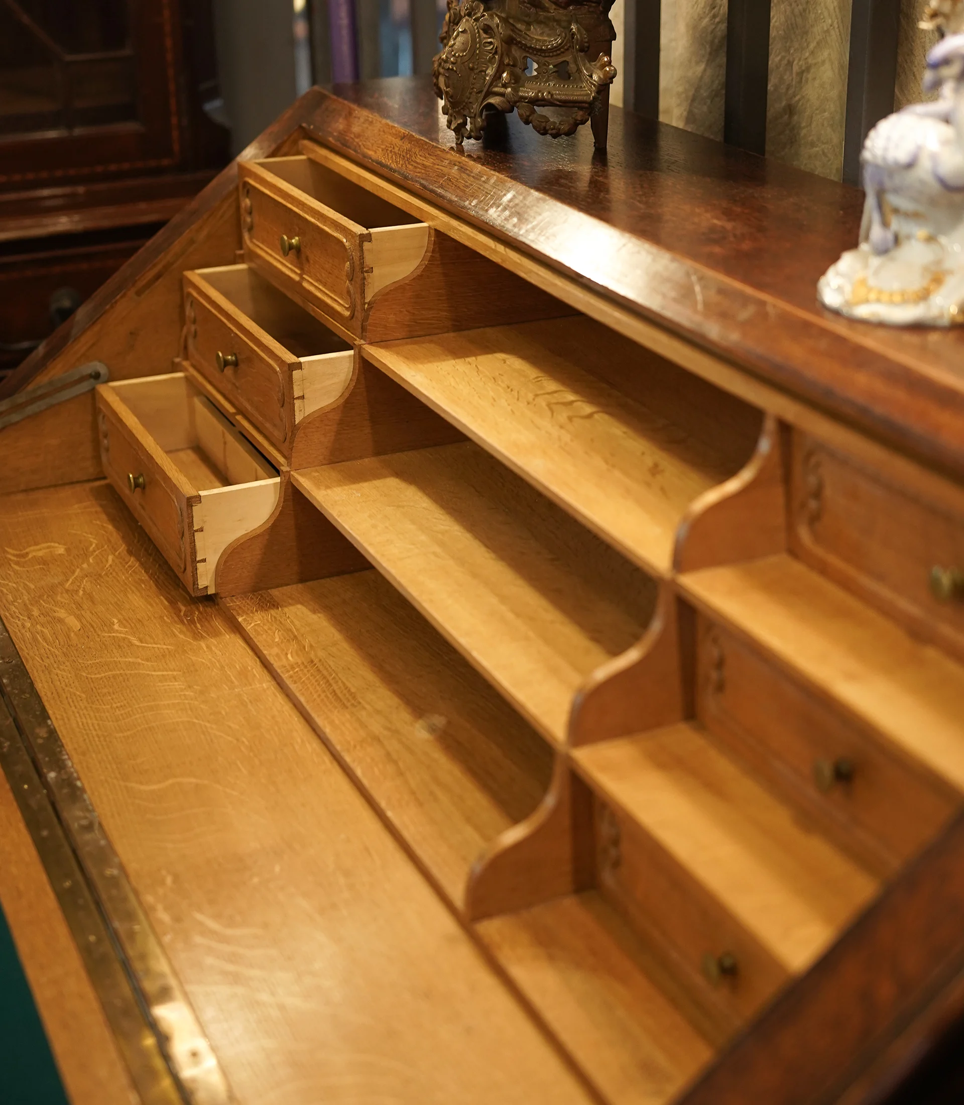 Antique Country French Régence Secretary Desk - Image 4