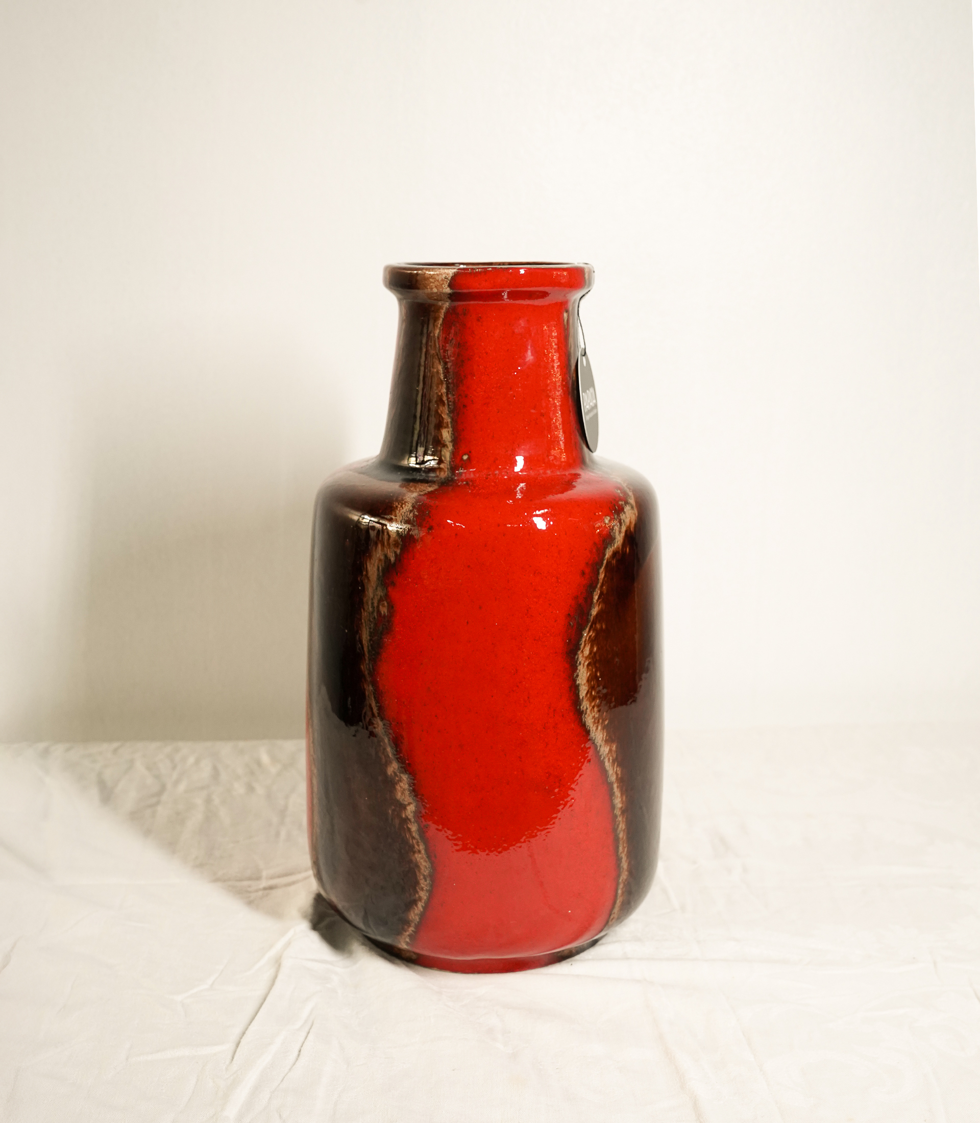 Scheurich - 1960s Tall Fat Lava Floor Vase (Model 407-35) W. Germany - Image 3