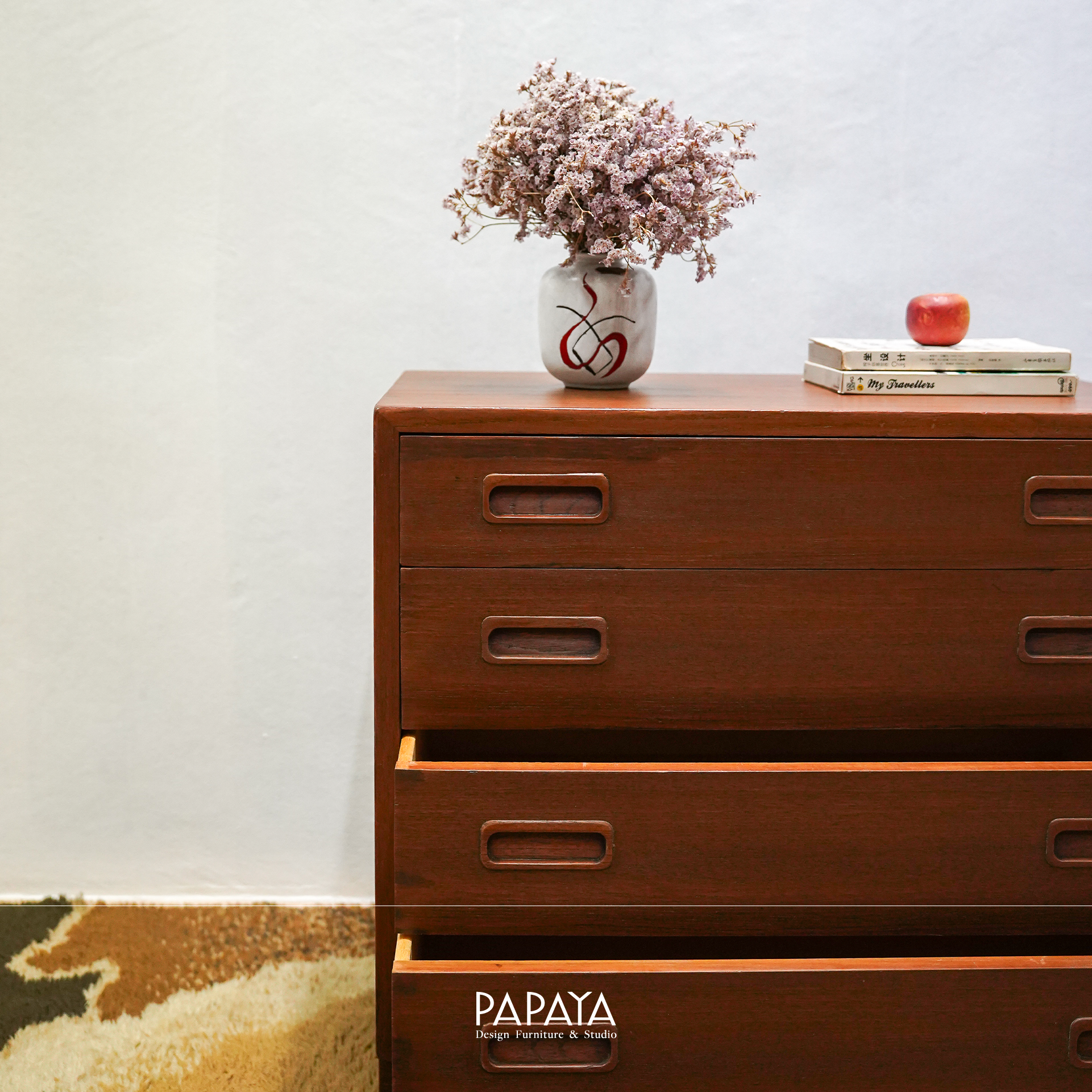 Teak 4 Drawer Chest, Denmark, 1960s - Image 3