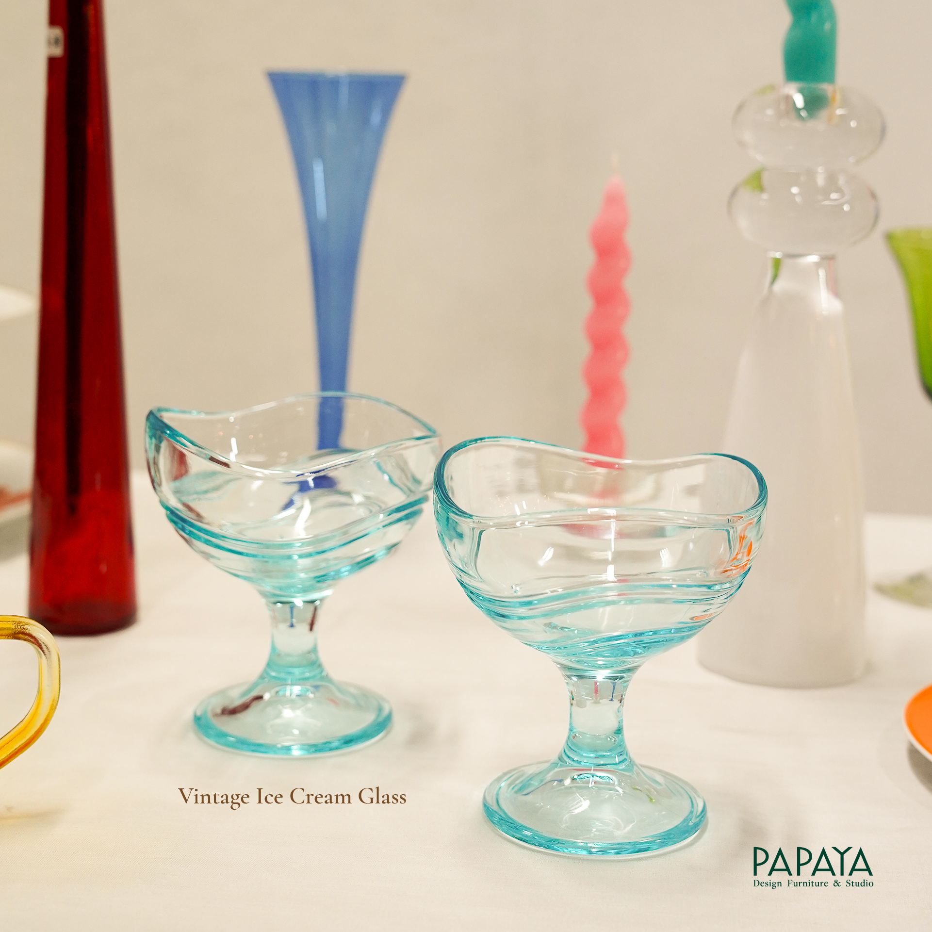 Vintage Ice Cream Glass