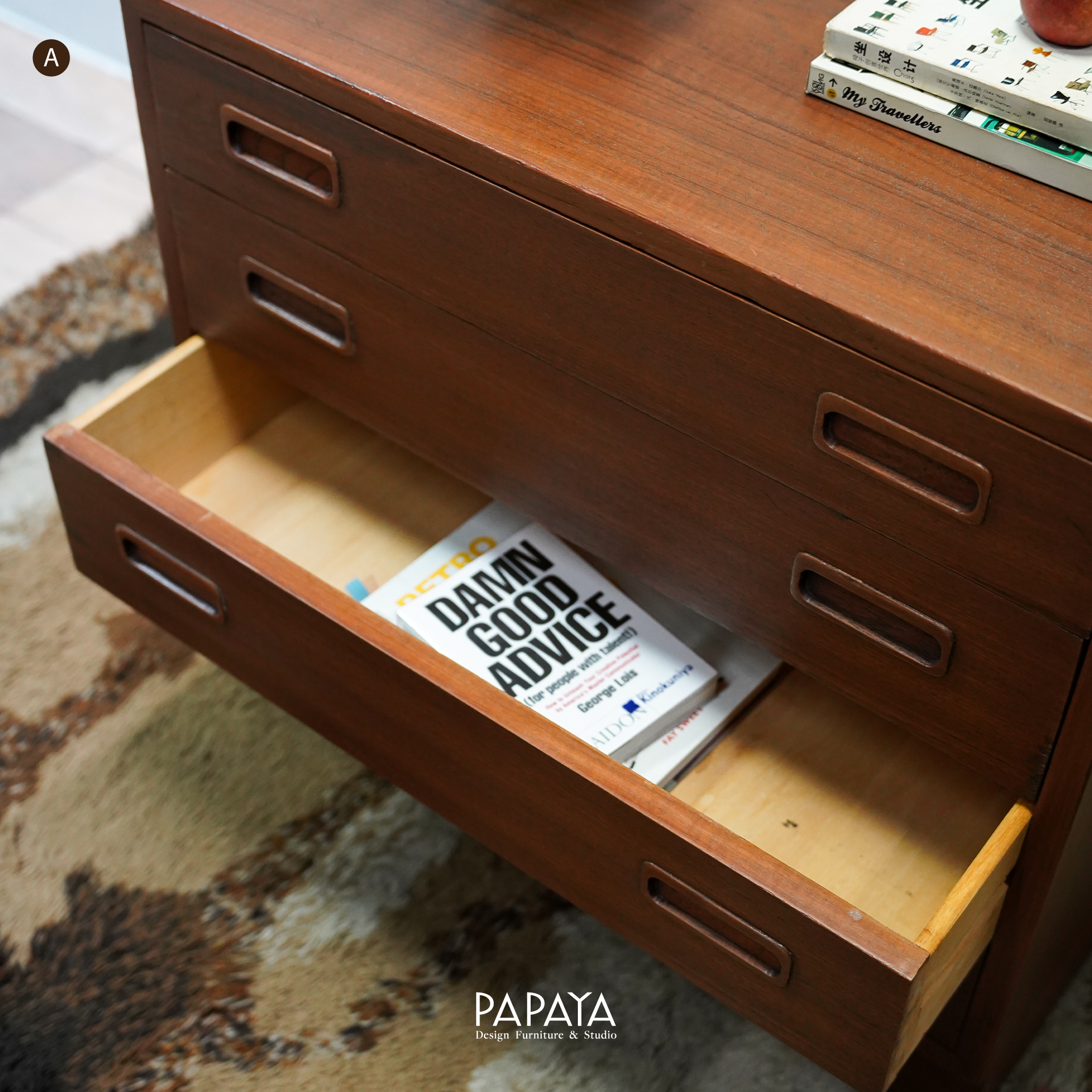 Teak 4 Drawer Chest, Denmark, 1960s - Image 4