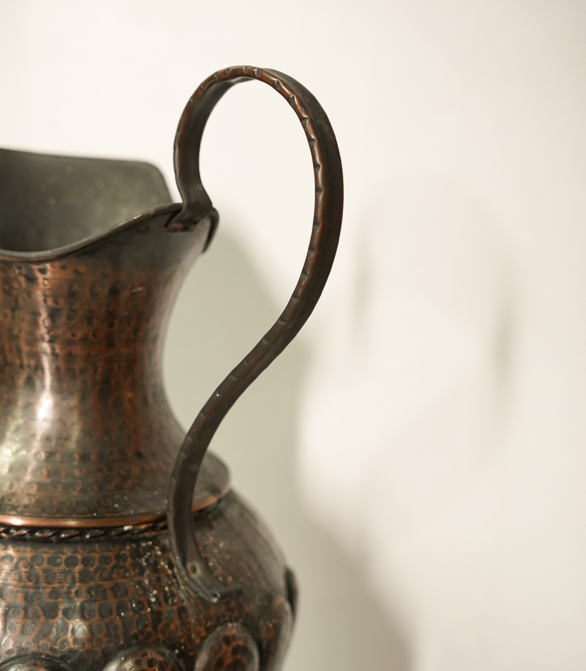 Hammered Copper Ewer, c.1900 - Image 5