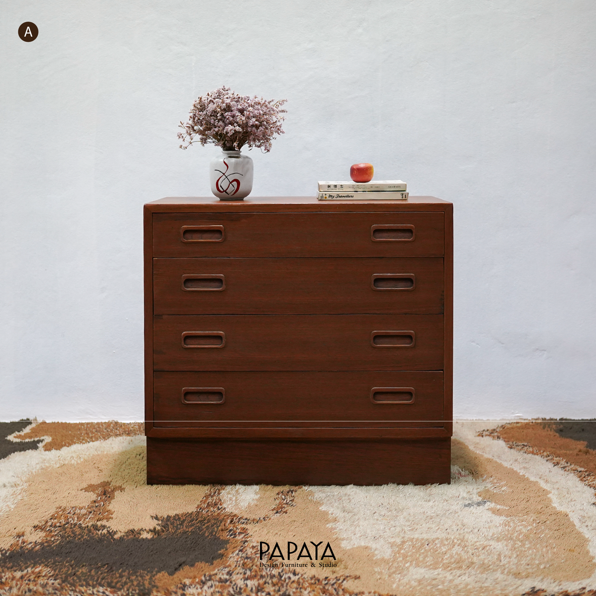 Teak 4 Drawer Chest, Denmark, 1960s