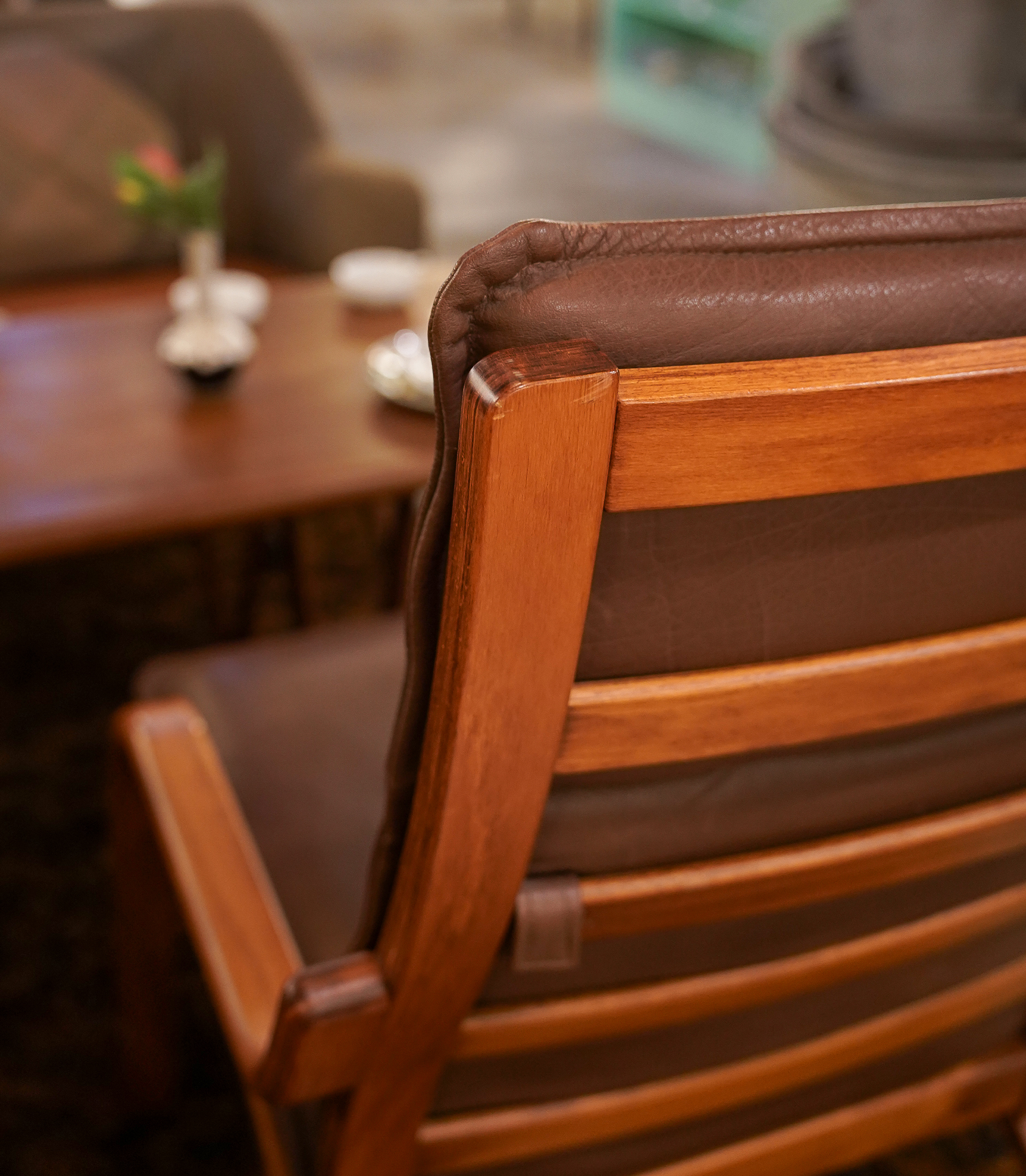 Pair of Stouby Bentwood Leather Lounge Chairs - Denmark, 1970s - Image 8