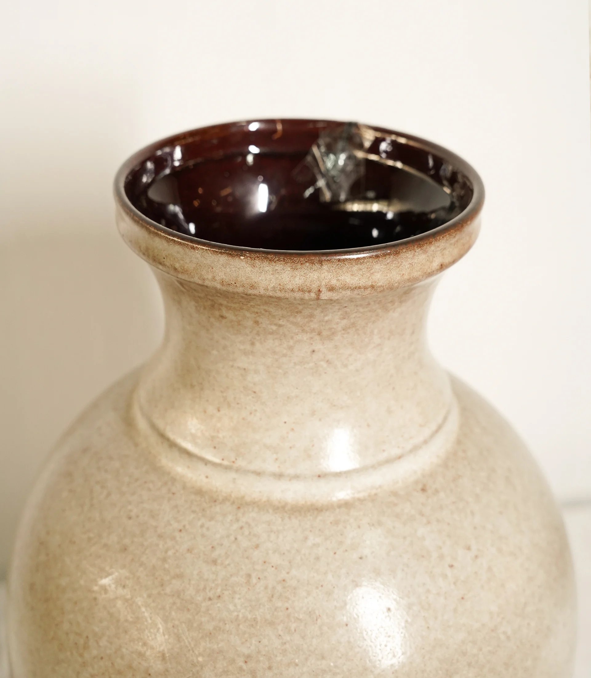 Scheurich - 1960s Tall Fat Lava Floor Vase (Model 407-35) W. Germany - Image 4