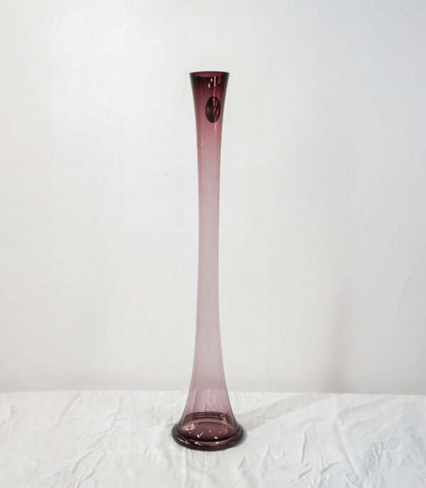 Kosta Boda Amethyst Art Glass Vase, Sweden, Late 20th Century