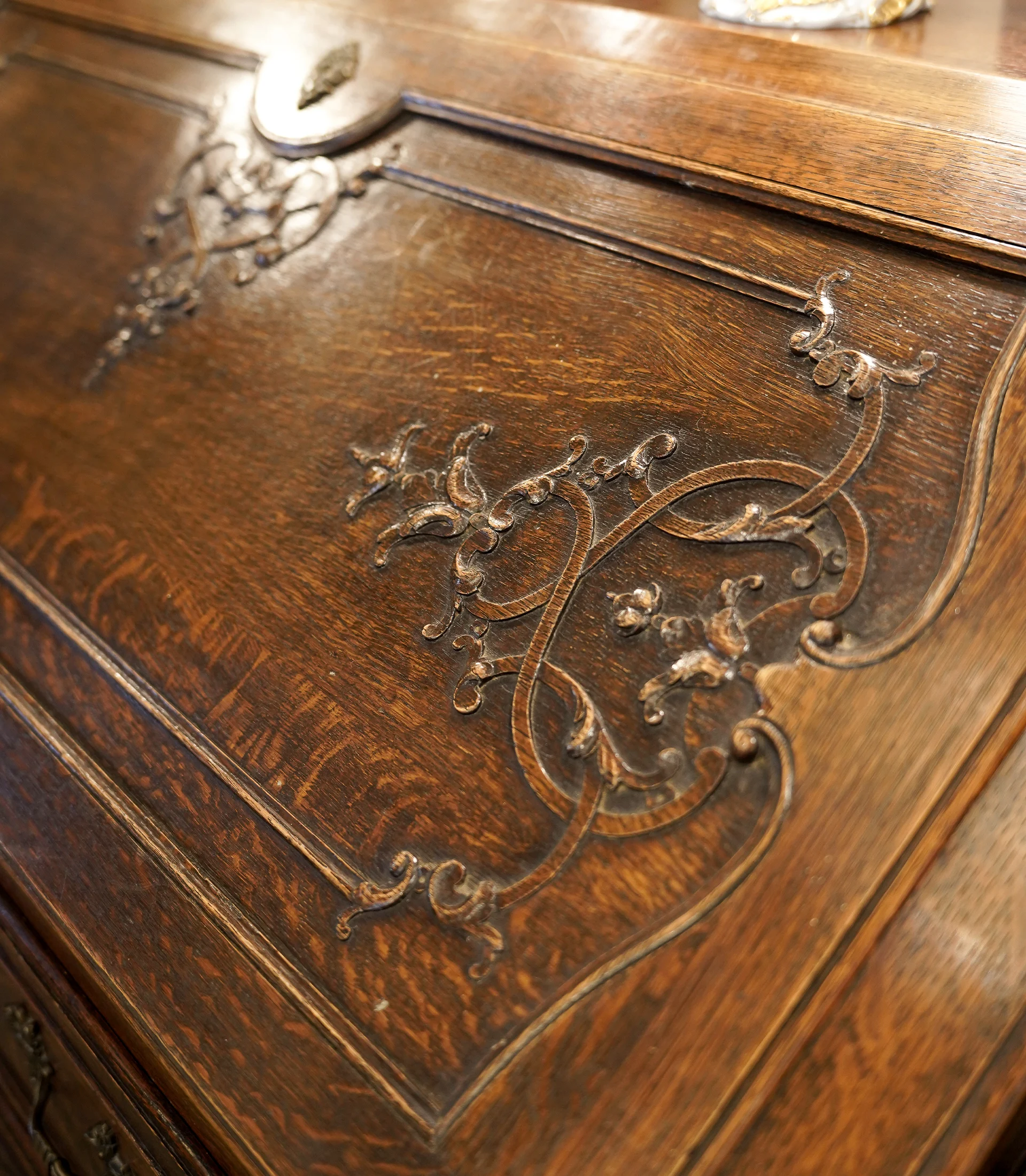Antique Country French Régence Secretary Desk - Image 7