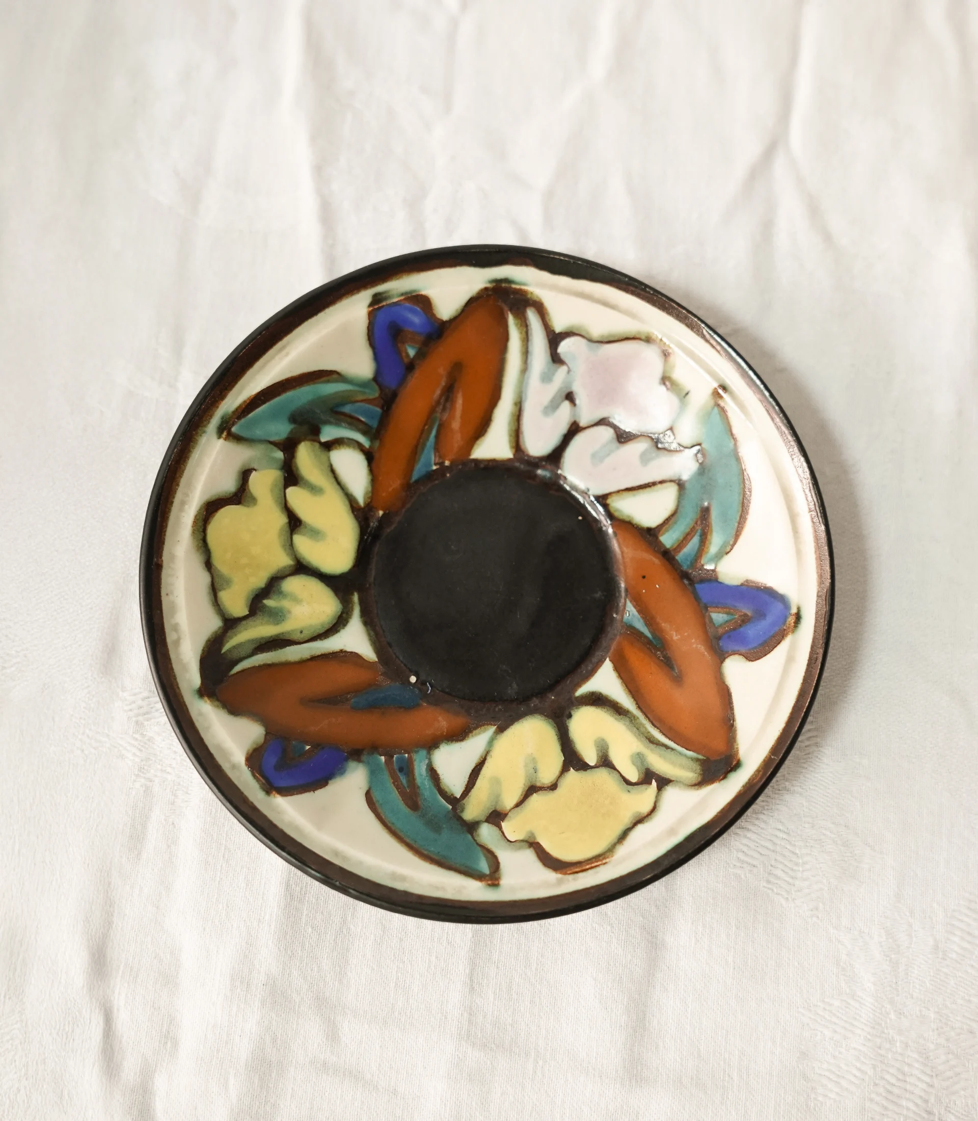 ☕ BERGEN, Belgium - Polychrome Ceramic Tea & Coffee Service - Image 14