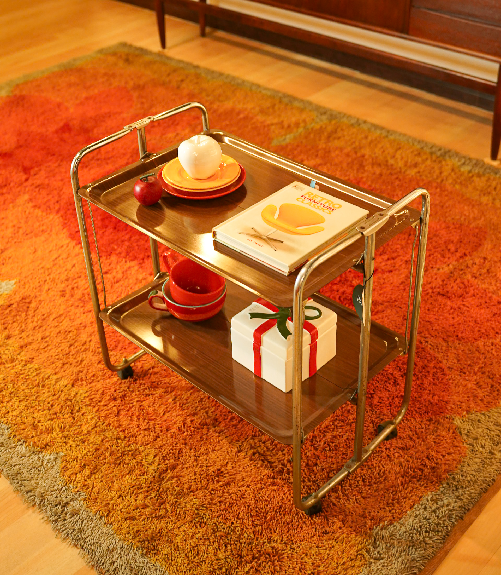 Kitchen Trolley (Double Shelf, 1970s) - Image 2