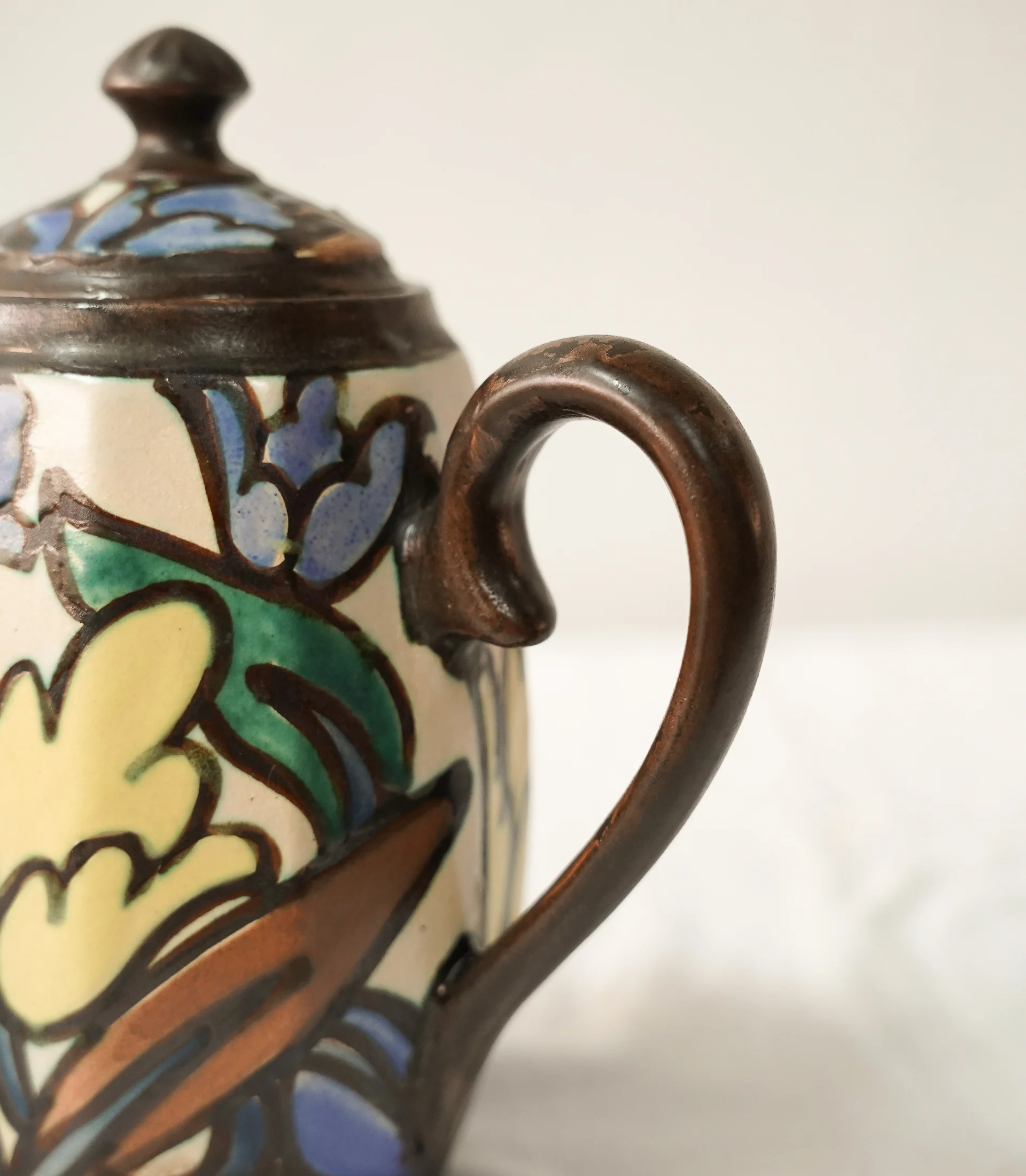 ☕ BERGEN, Belgium - Polychrome Ceramic Tea & Coffee Service - Image 18