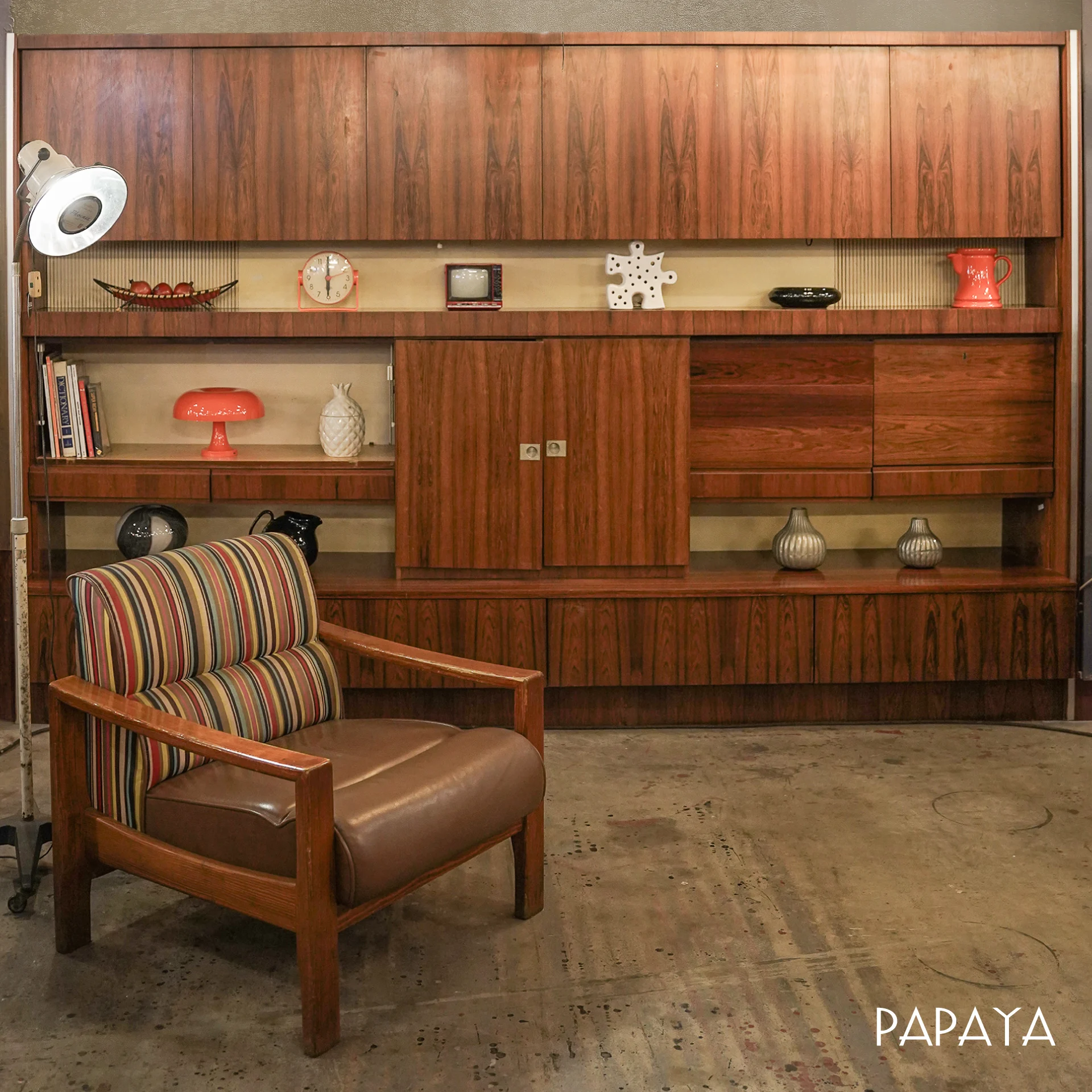 Vintage Mid-Century Modern Wall Unit